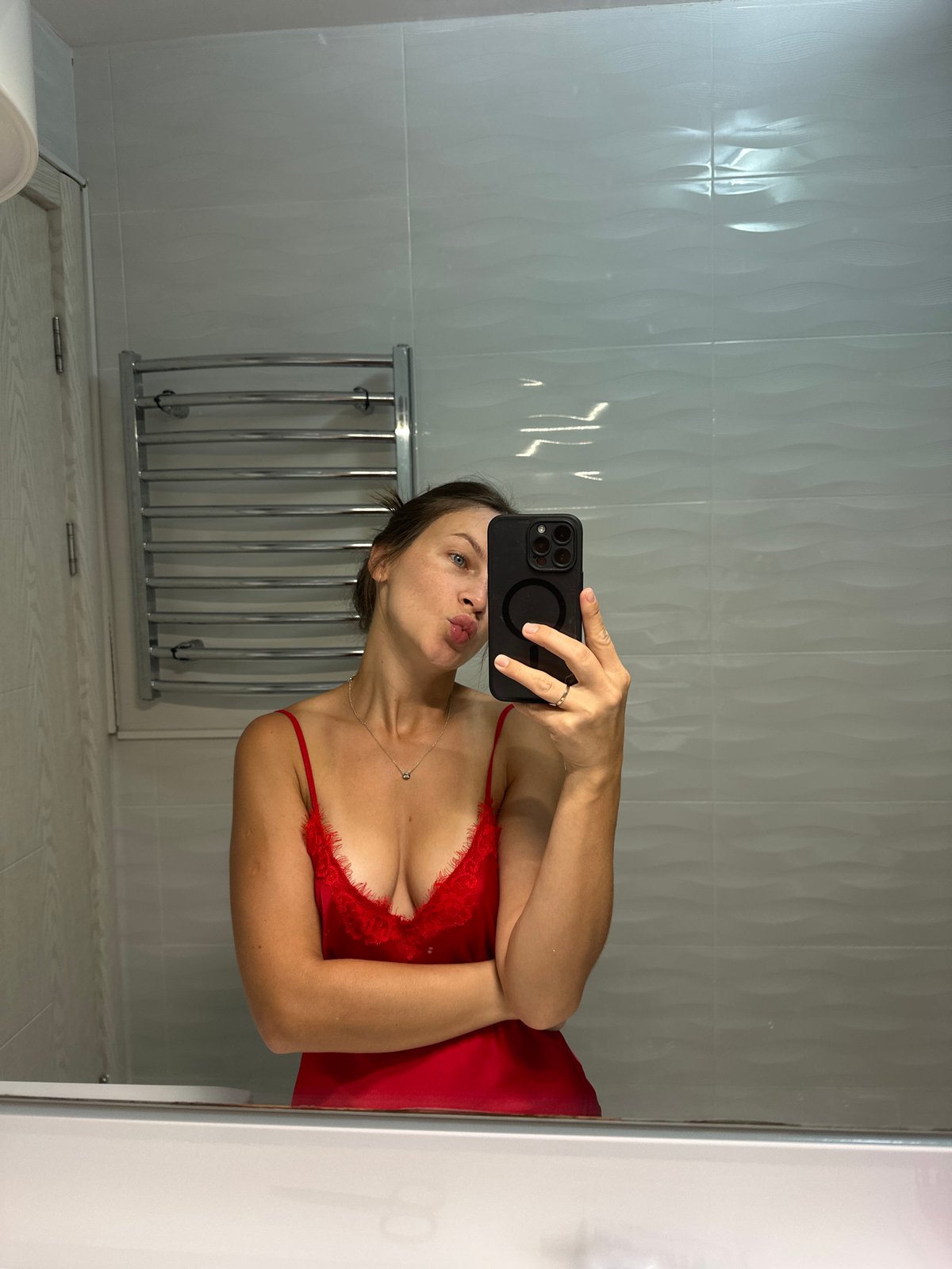 Bathroom selfies and soccer viewing in a Boreti apartment