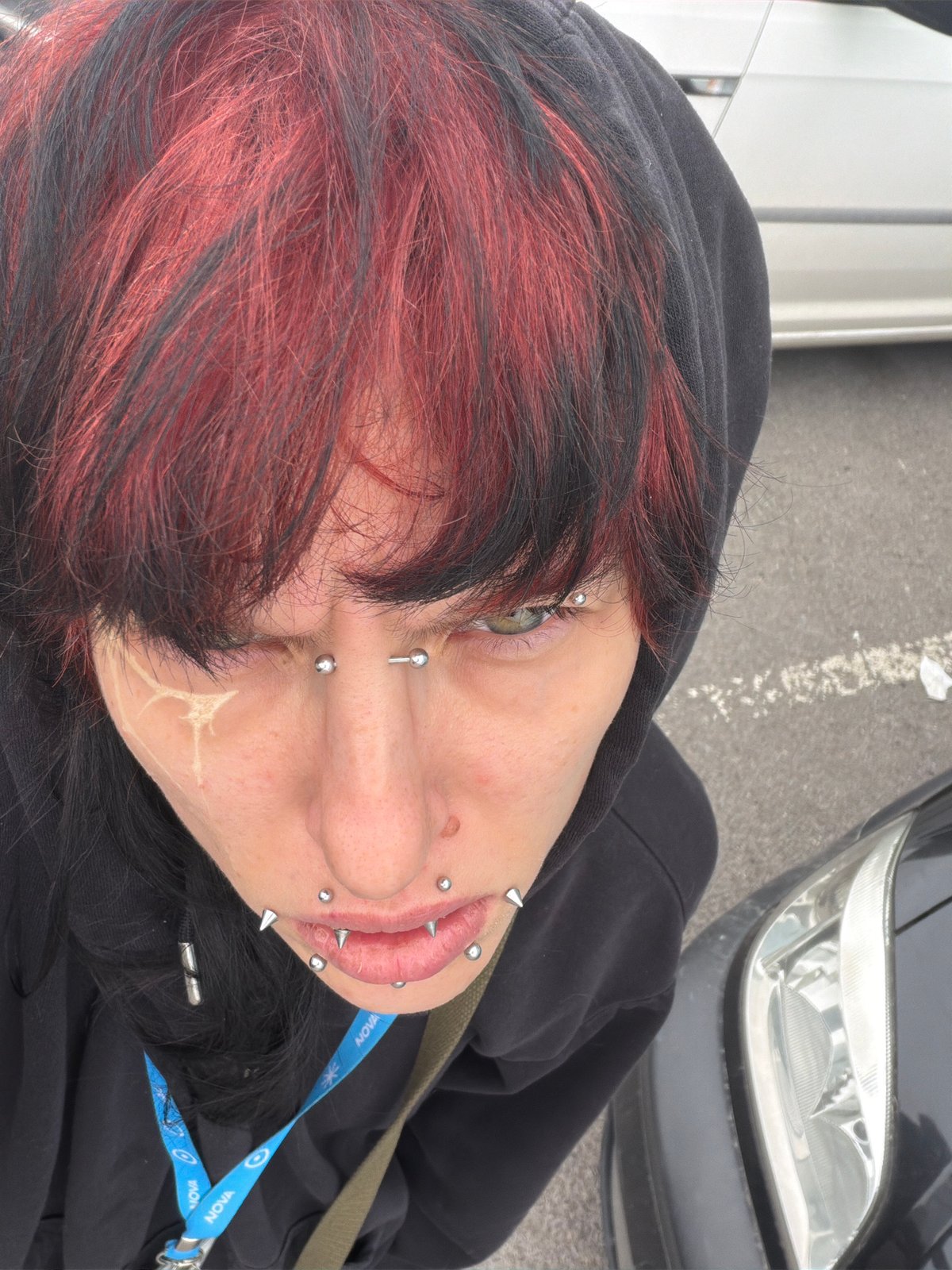 Person with colorful hair, piercings spotted in Sofia