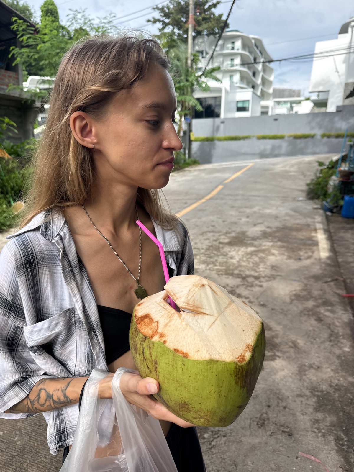Lazy morning in Rawai: coconuts, pools, and market browsing