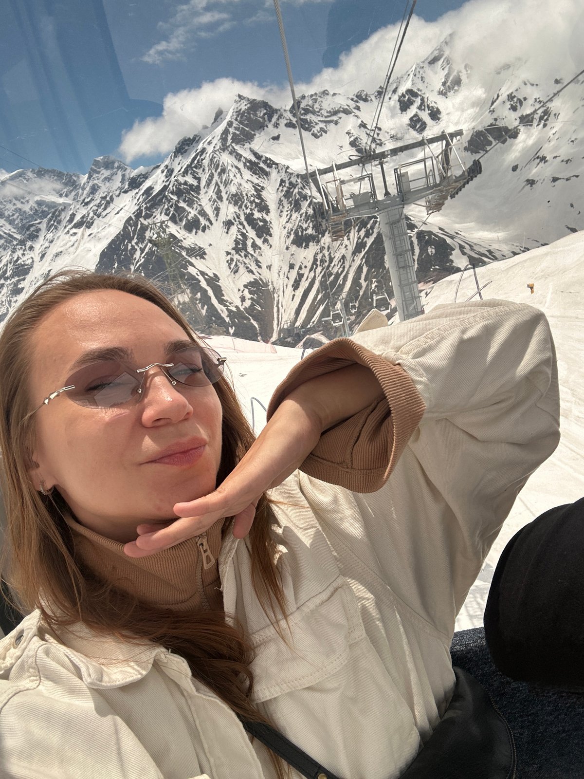 Cable car ride through Terskol mountains with panoramic views