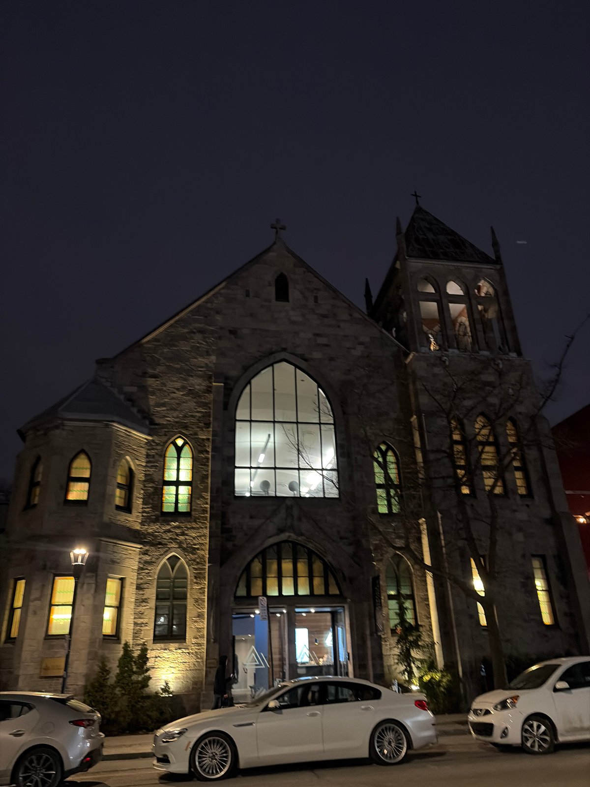 Late night restaurant visit documented in Montreal