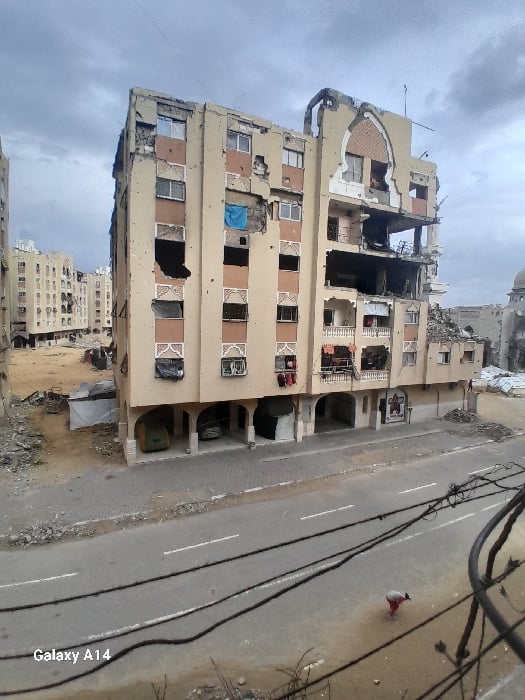Witness documents urban destruction, flooded refugee camps in Khan Yunis