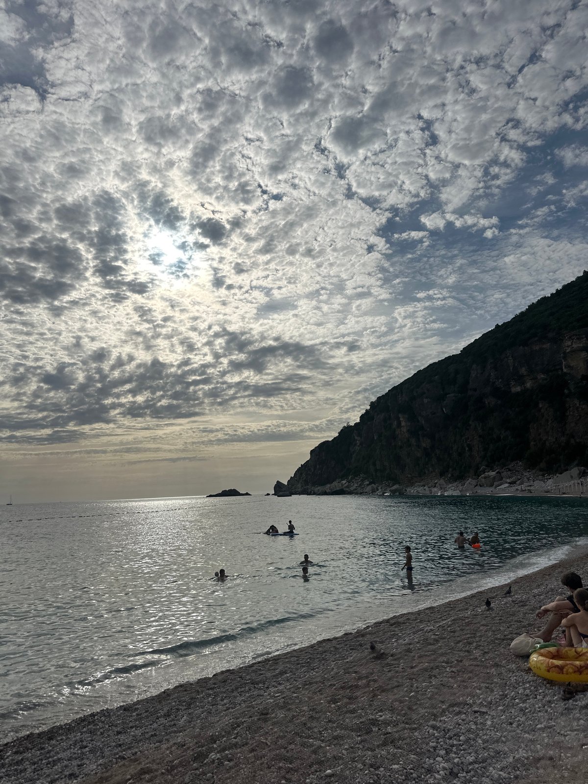 Montenegro coastal journey documented through beach and mountain scenes