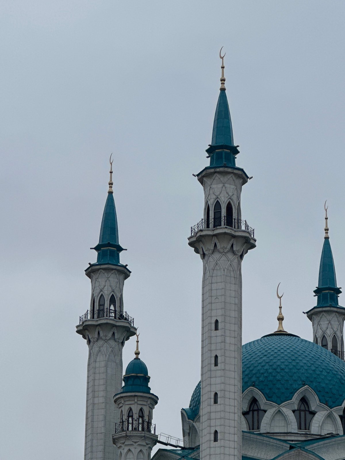 Qolsharif Mosque photographed in Kazan, Russia
