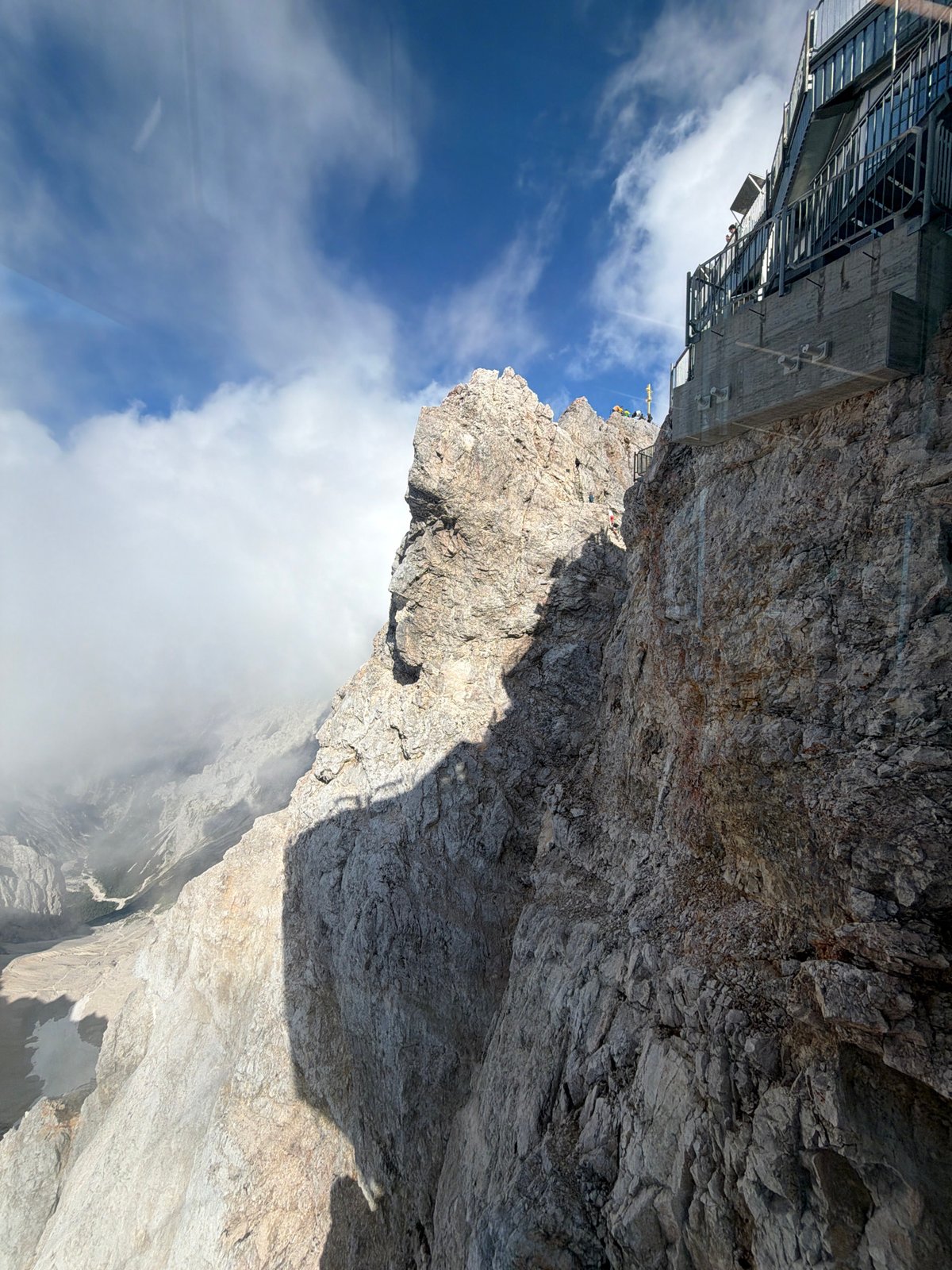 Up on the Zugspitze: cable cars, climbers, and Alpine views