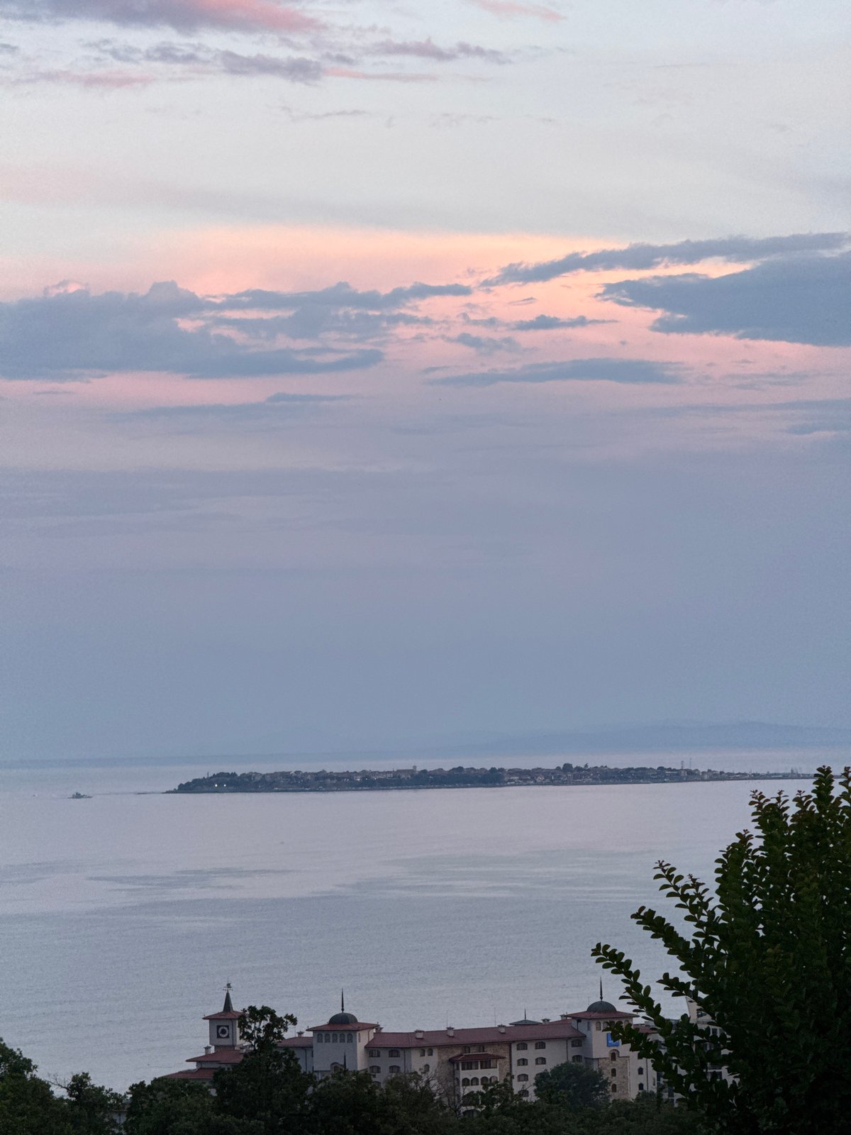 Drone light show spells 'BM GROUP' over Nesebar at night