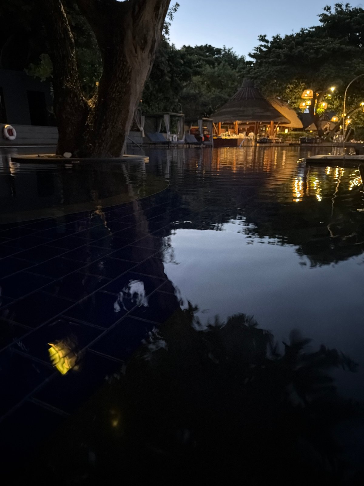 Dusk settles over a Ko Samui beachside resort