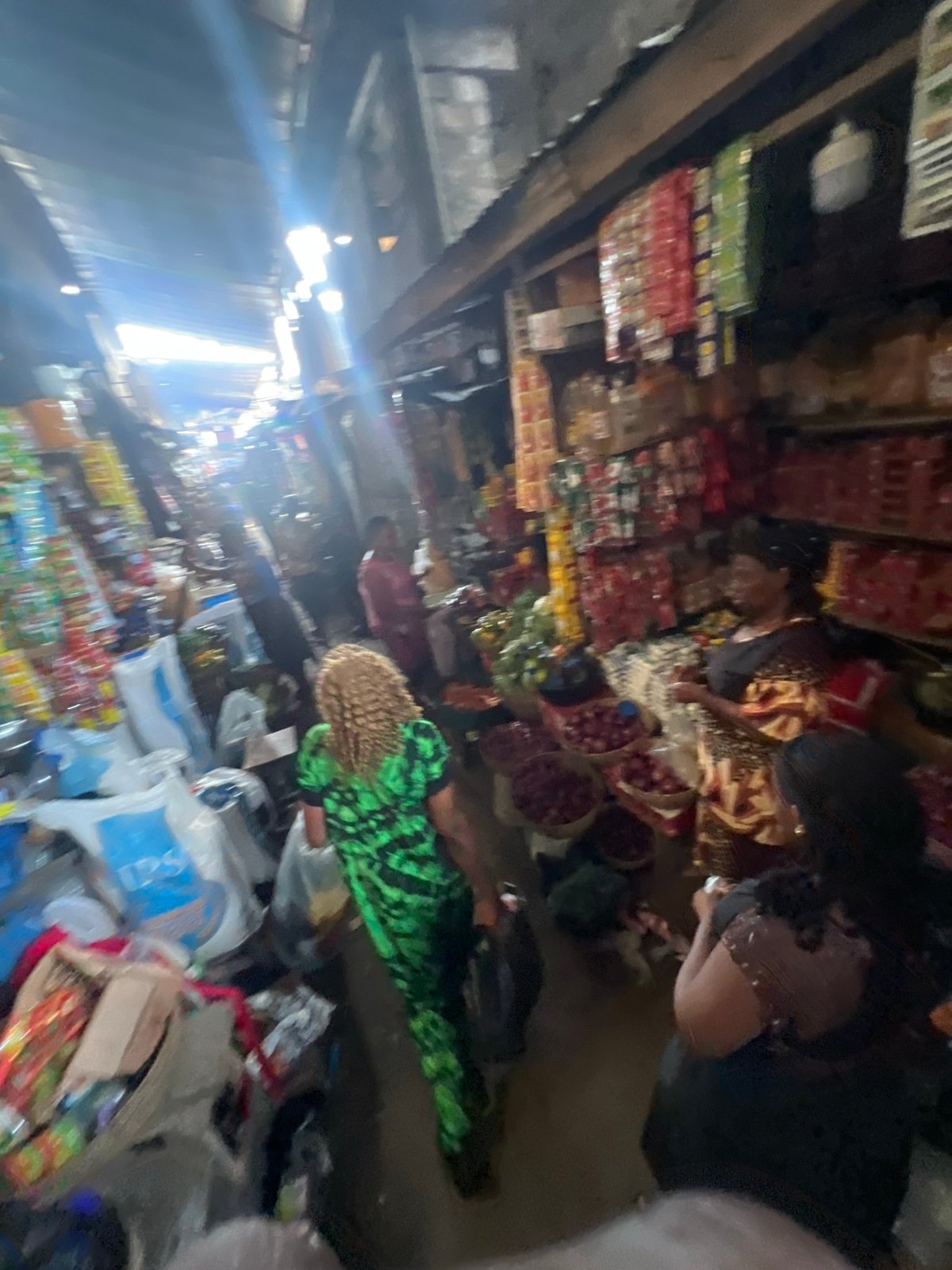 Morning market activity documented in Nkpor, Nigeria