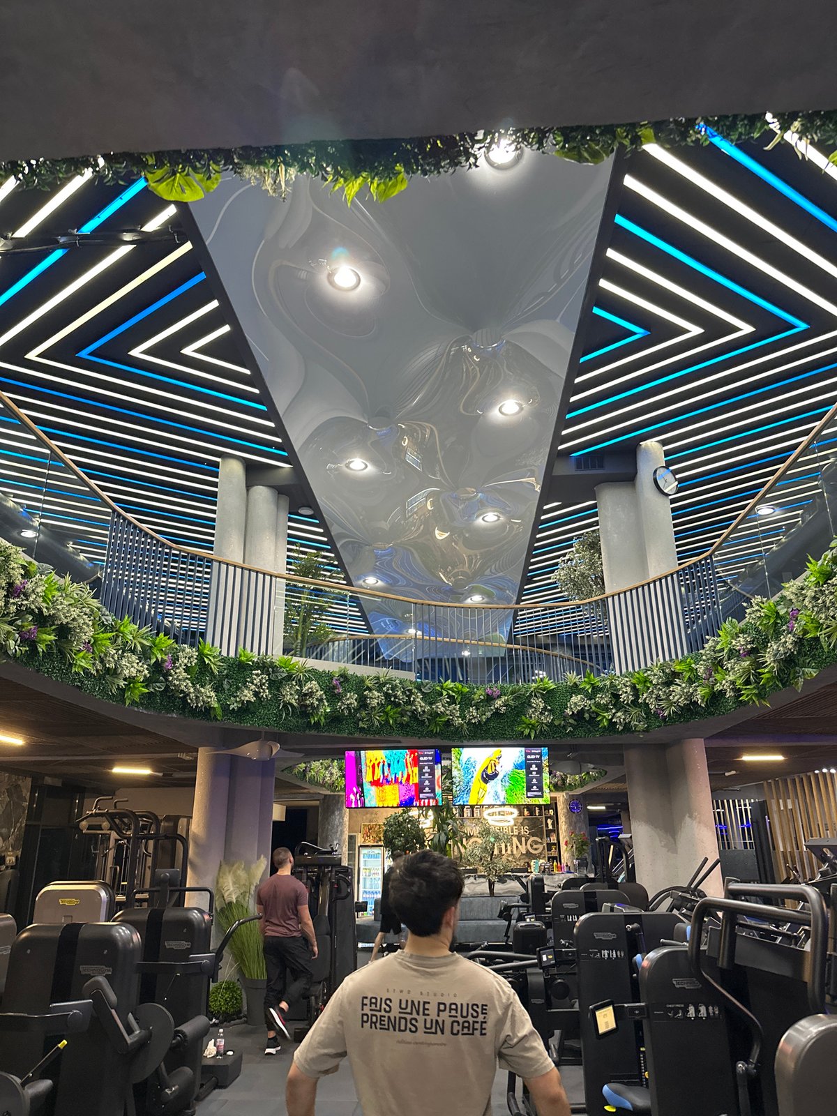 Modern gym interior documented in Sofia, Bulgaria