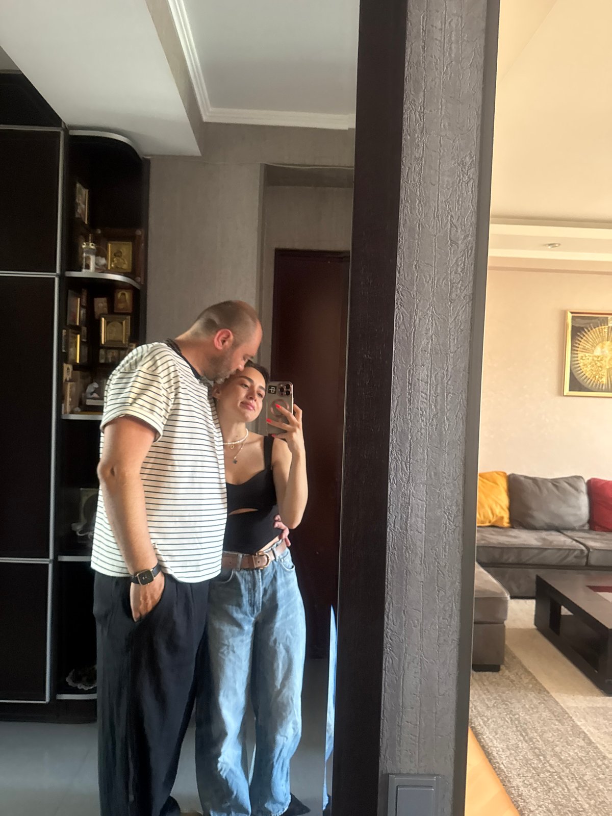 Getting ready and hanging out in a Tbilisi apartment