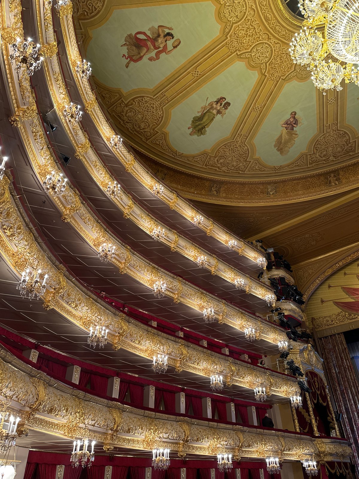 Grand Moscow theatre interior documented by witness