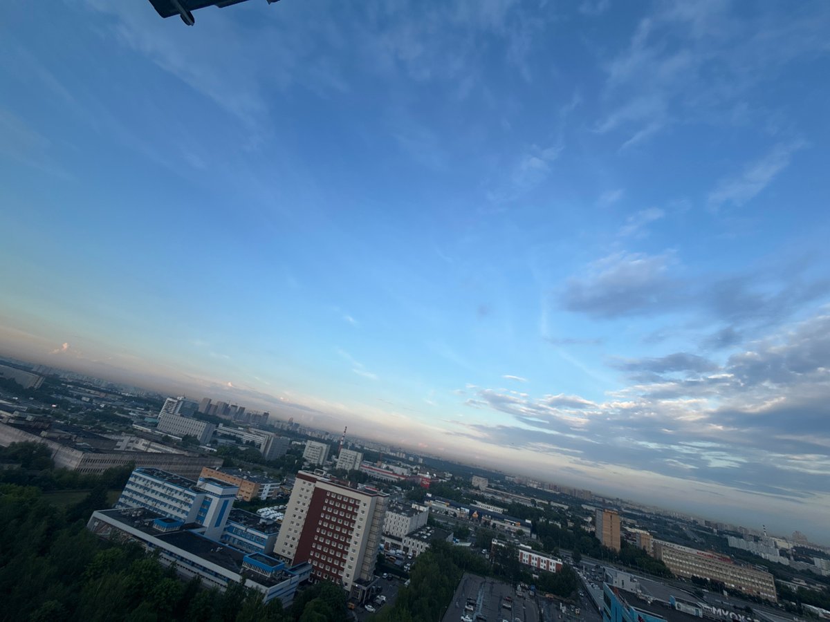 Moscow skyline documented across afternoon to evening hours