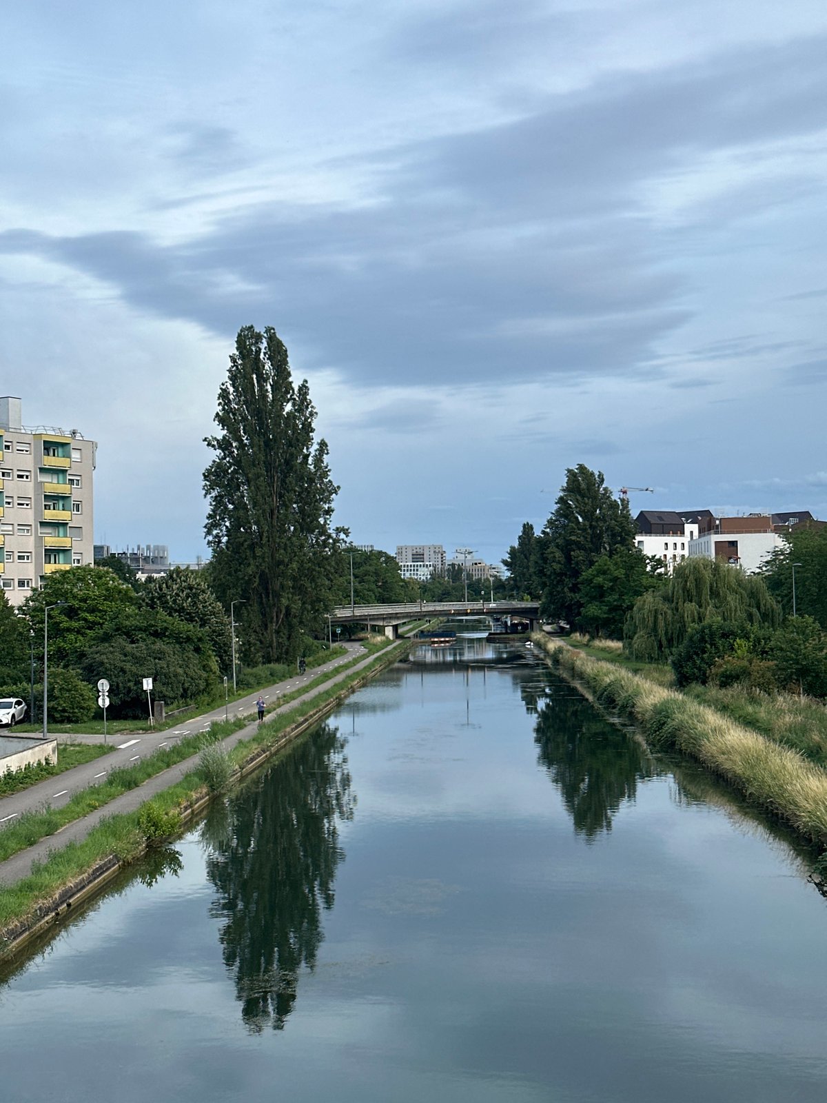 Quiet evening captured along Canal de la Bruche, Bischheim