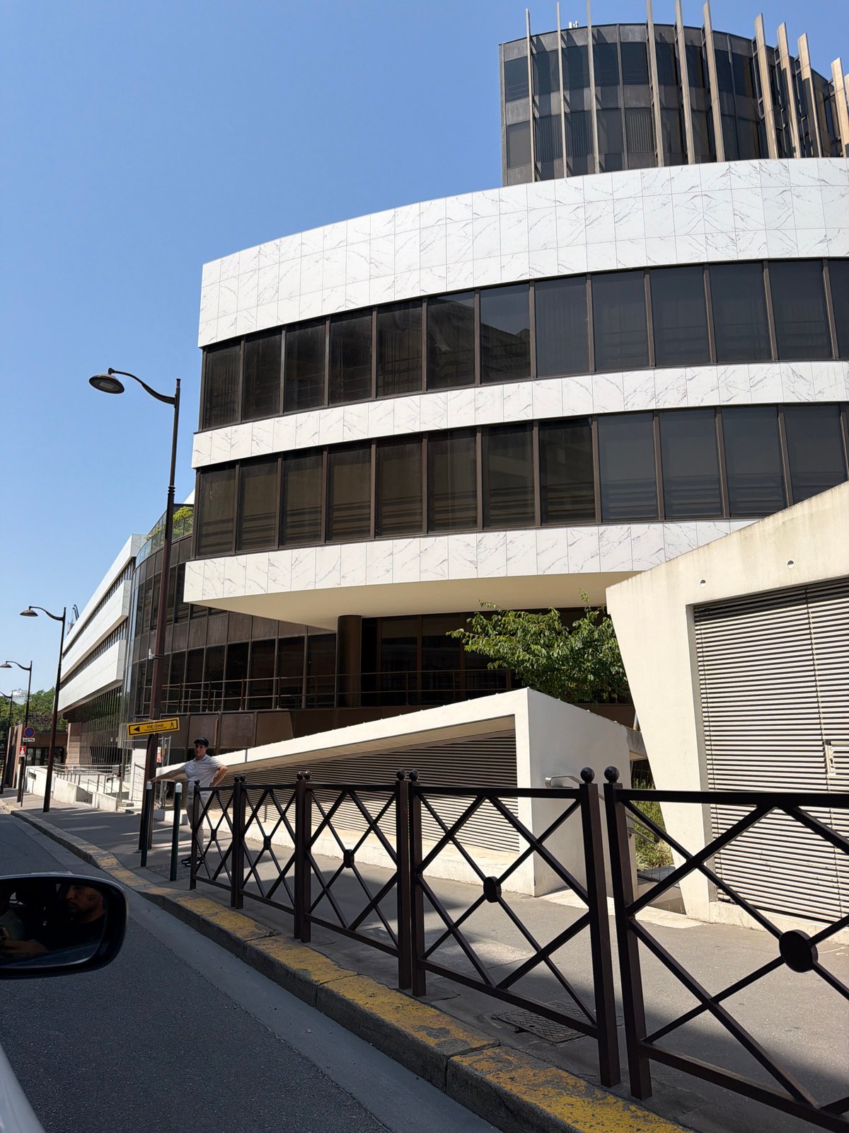 Neuilly-sur-Seine architecture, old and new, on a sunny morning