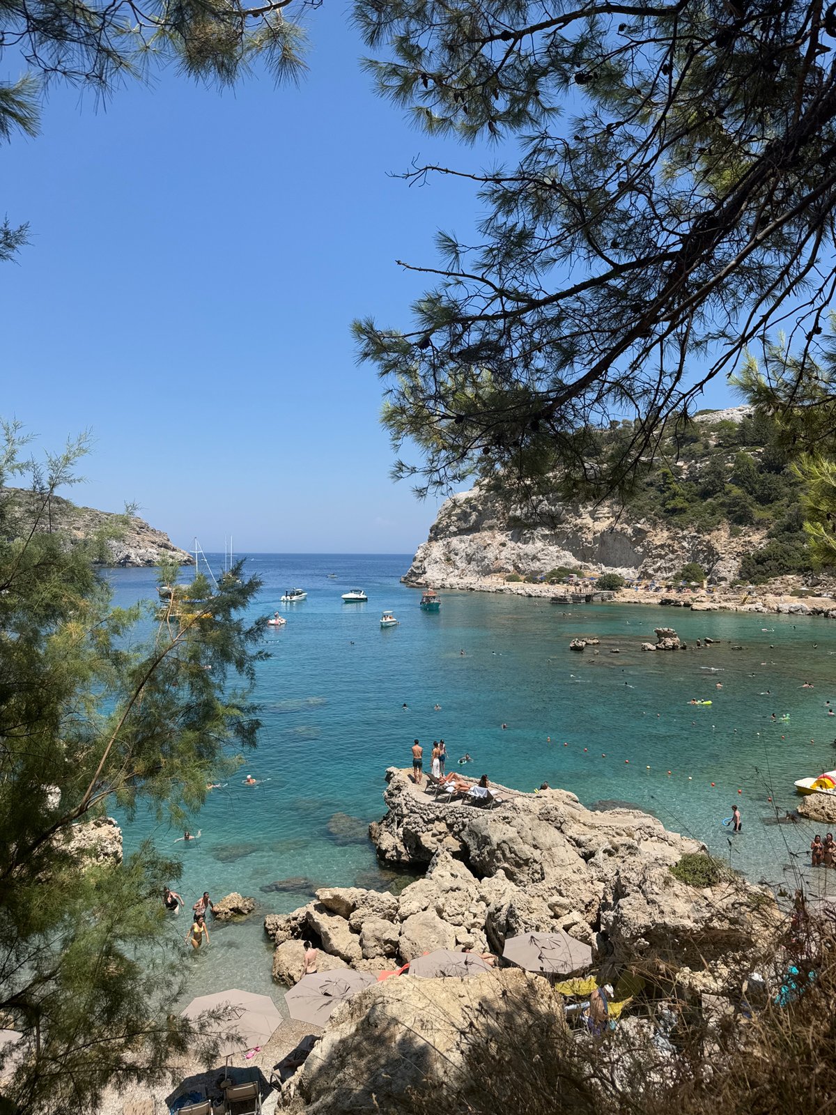 Summer morning at Anthony Quinn Bay, Rhodes