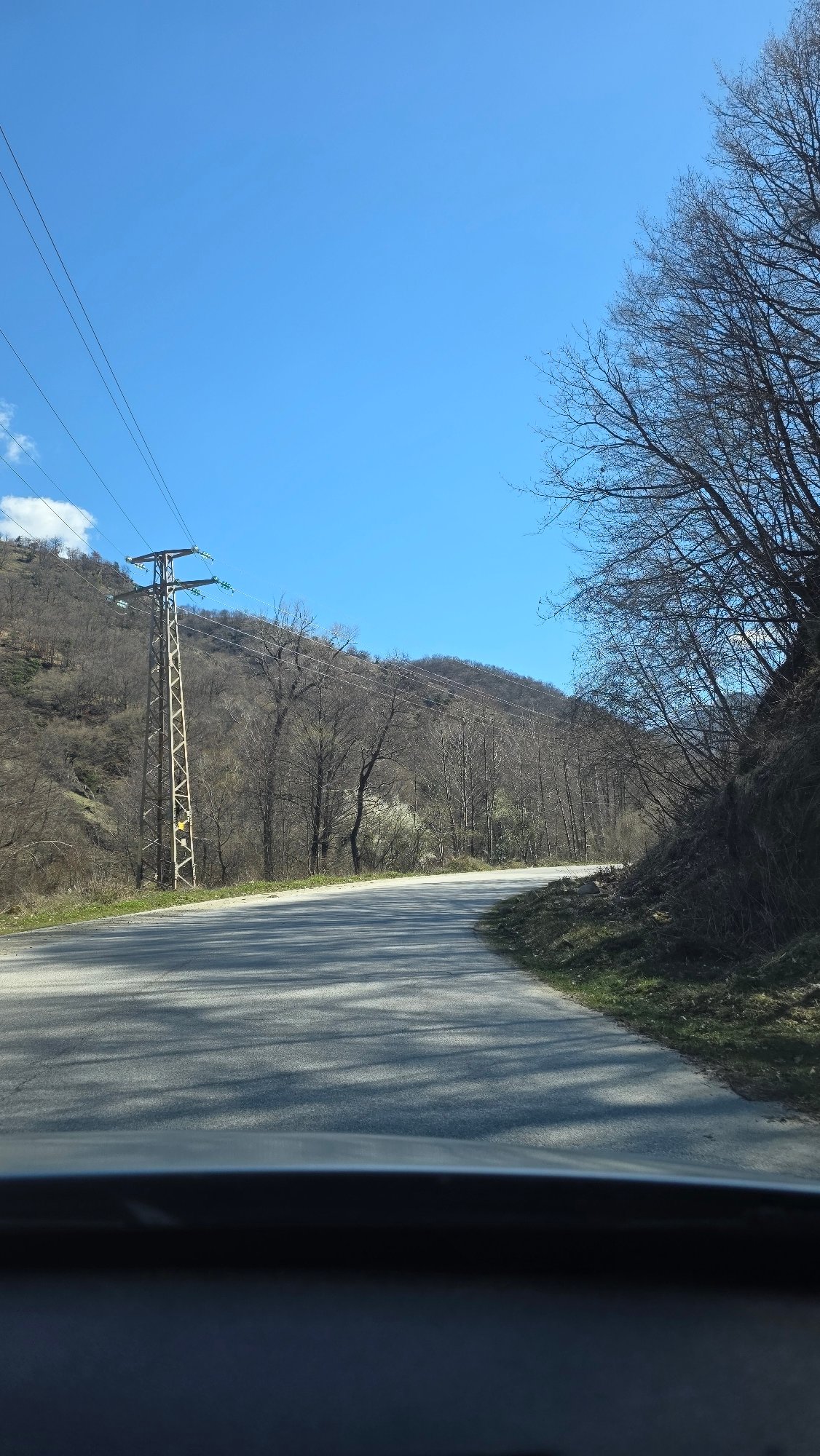 Rural roadside scene documented in Blagoevgrad, Bulgaria