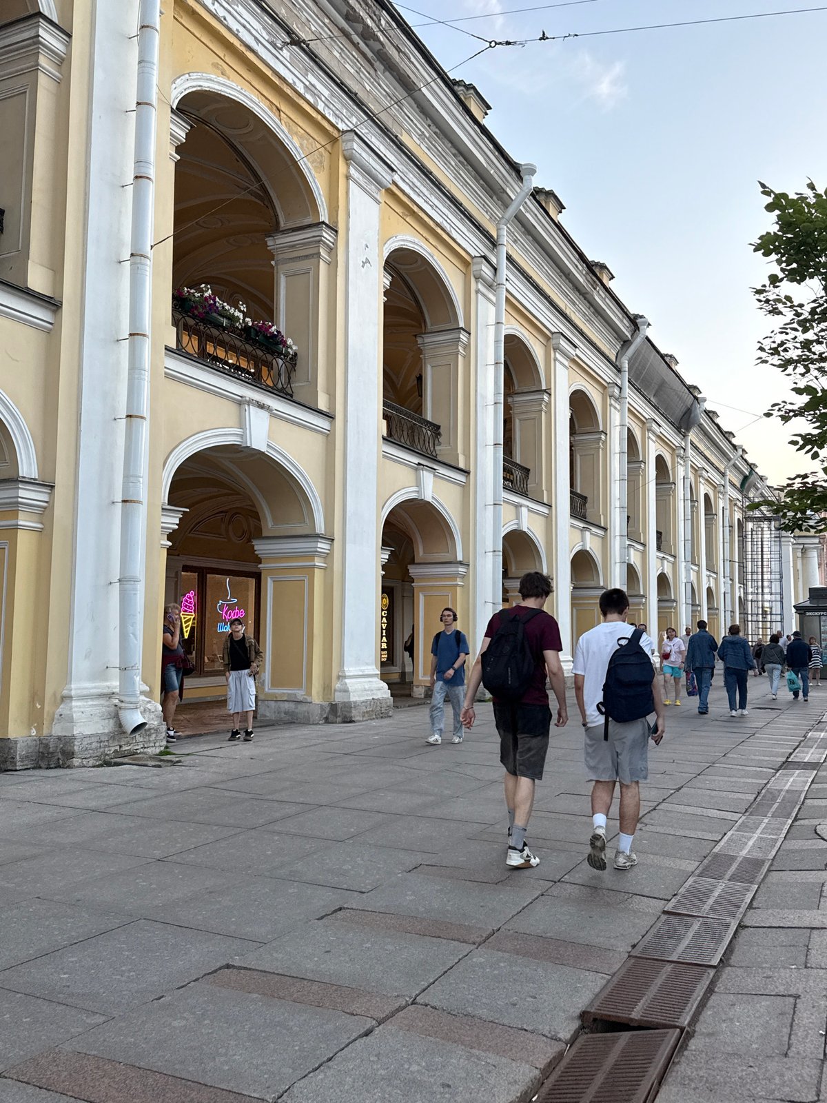 Summer evening along Nevsky Prospekt, Saint Petersburg