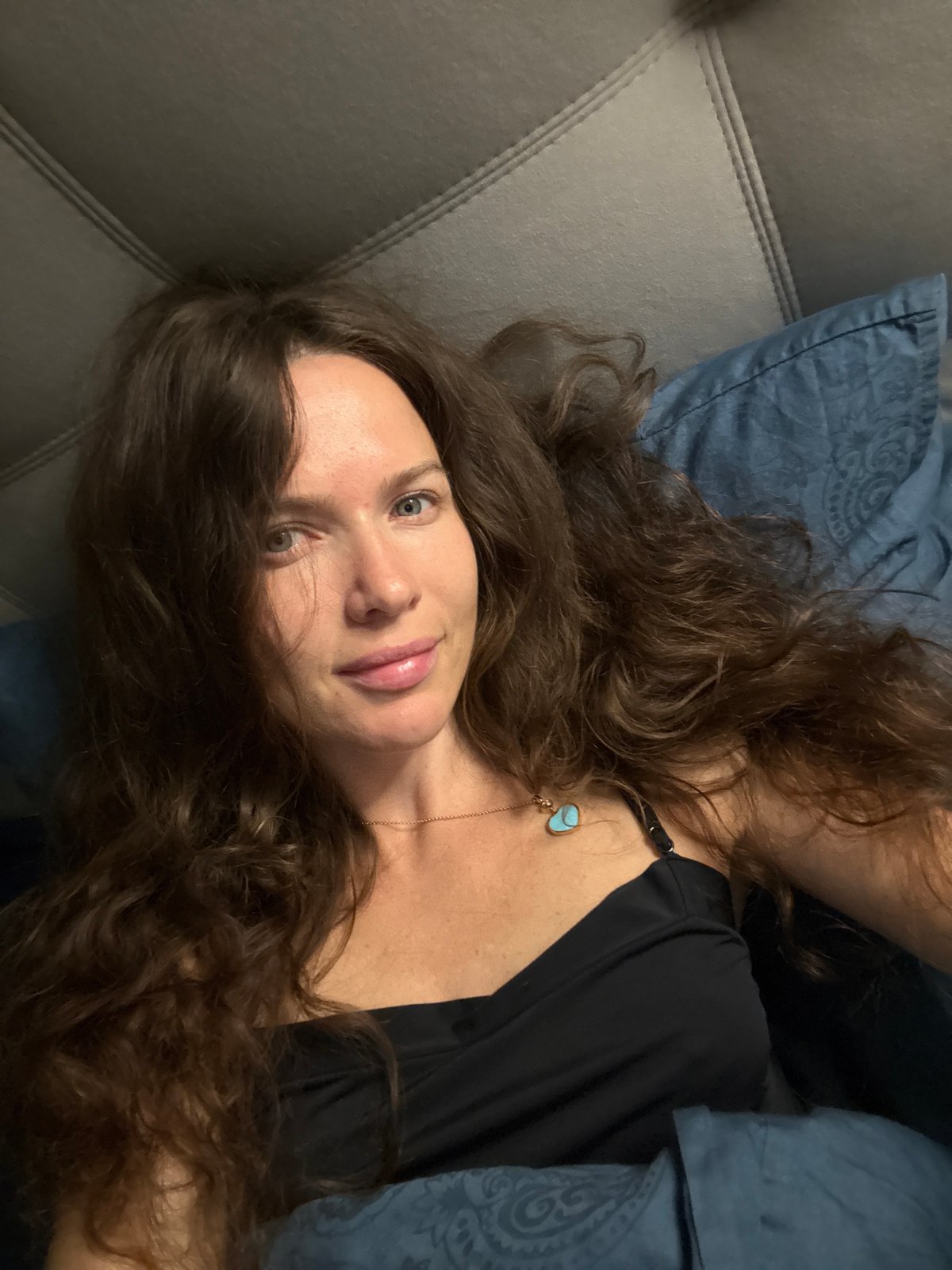 Casual bedside moment in a Dolgoprudny home