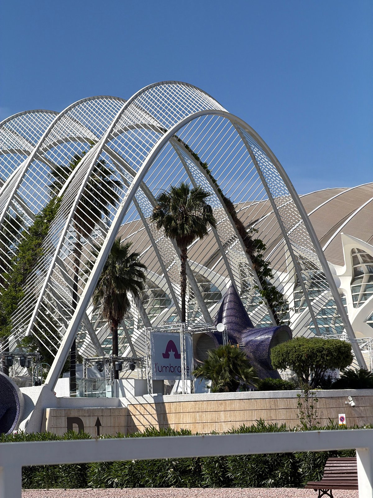 Sunny afternoon at Valencia's City of Arts and Sciences