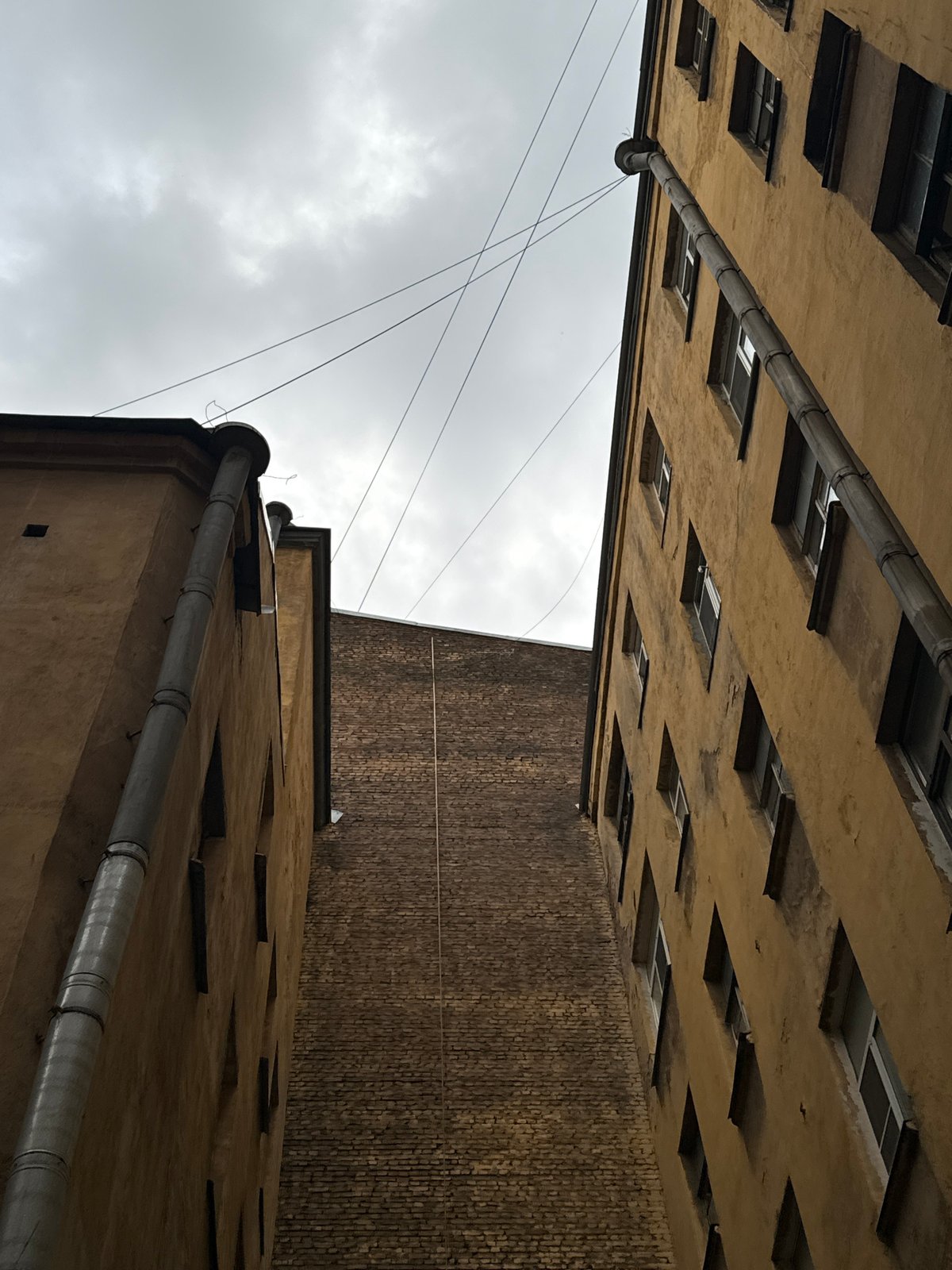 Saint Petersburg courtyard and Krasin icebreaker museum exploration