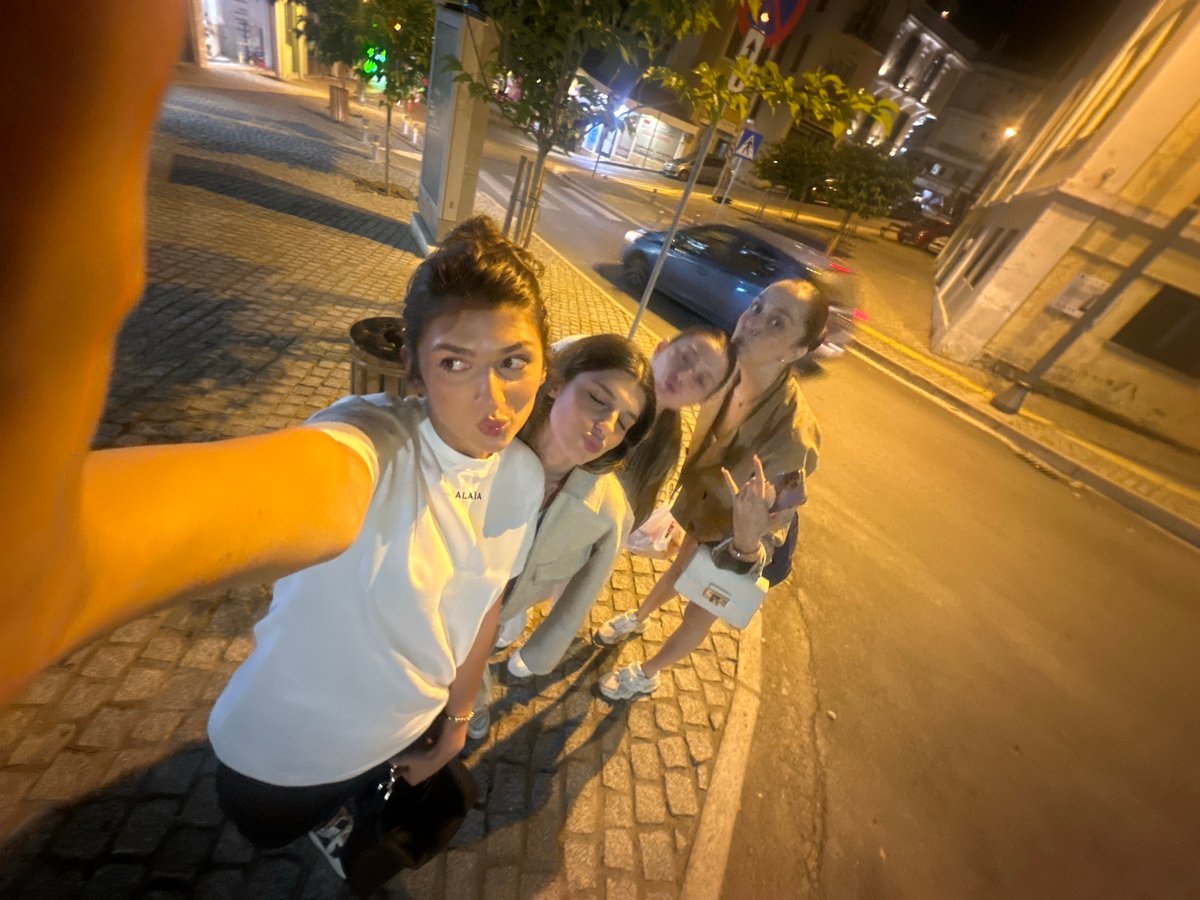 Evening moments captured in Kavala: selfies and ice cream