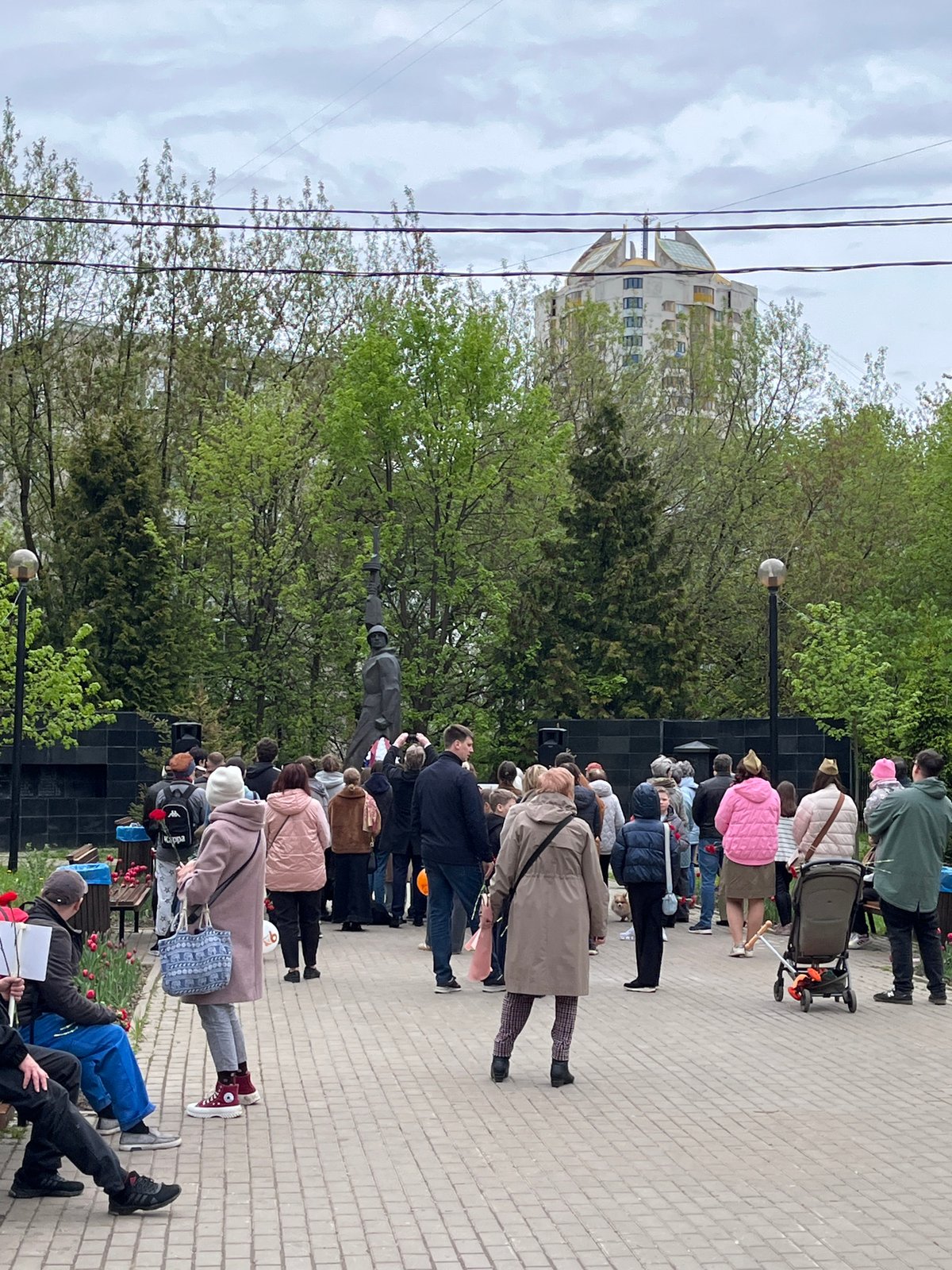 Memorial gathering observed in Khimki, Russia