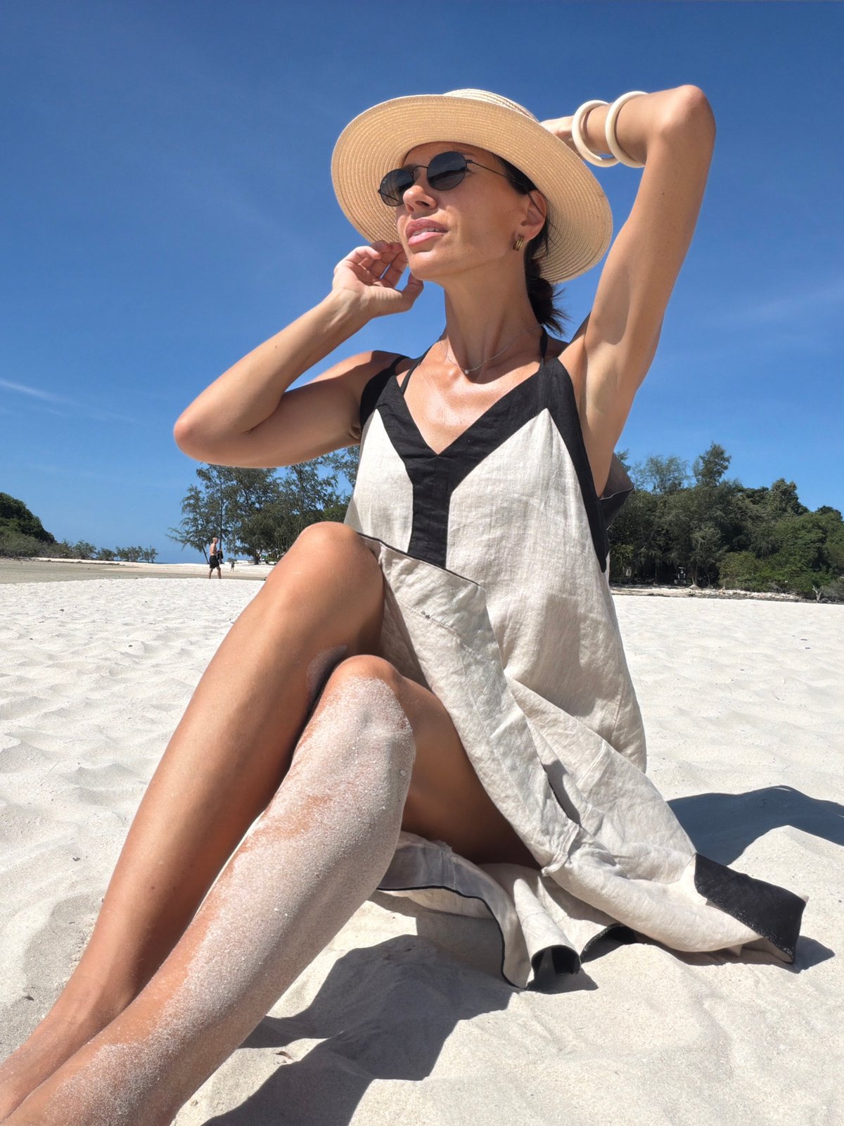 Lazy beach morning in Baan Plai Laem, with coconuts and beachside soccer
