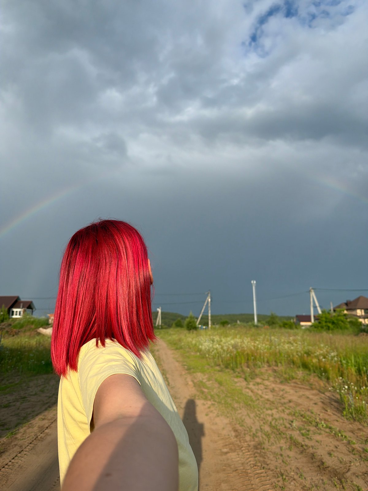 Summer afternoon in Chaikovsky: dogs, cats, rainbows, selfies