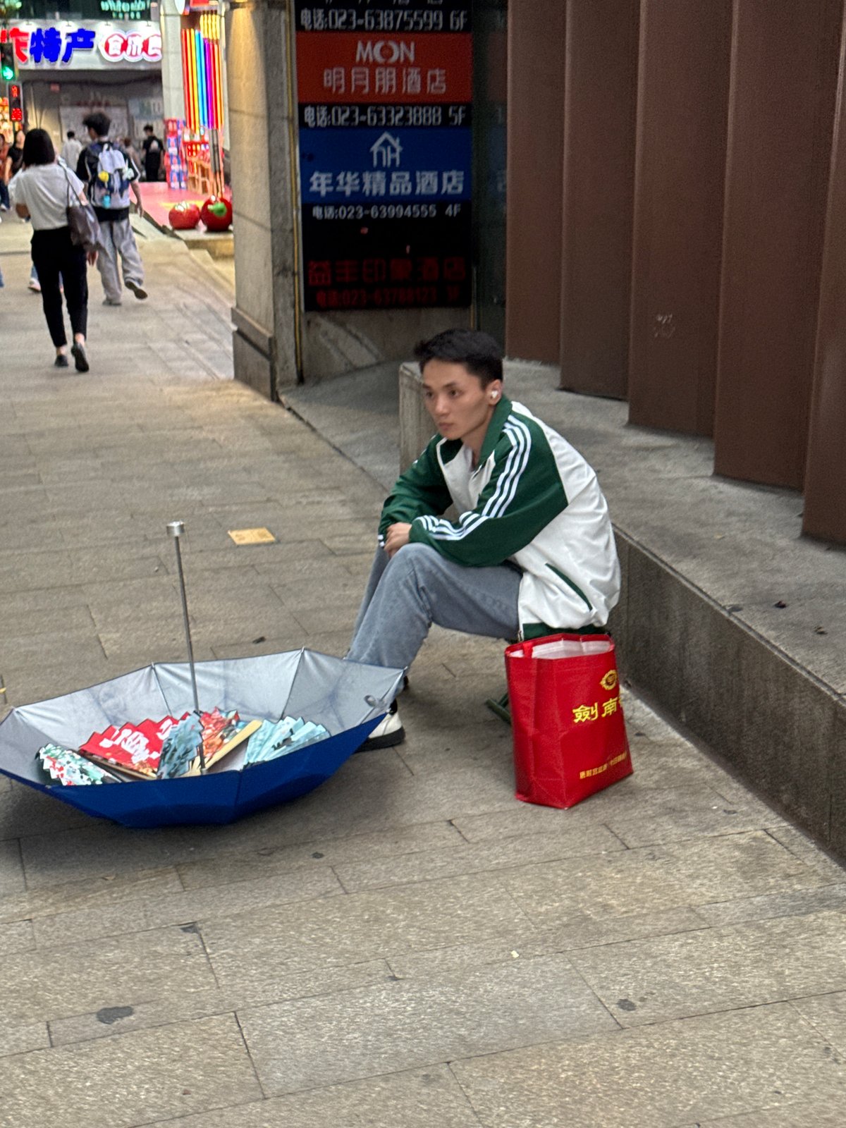 Daily life moments captured across Yuzhong District streets