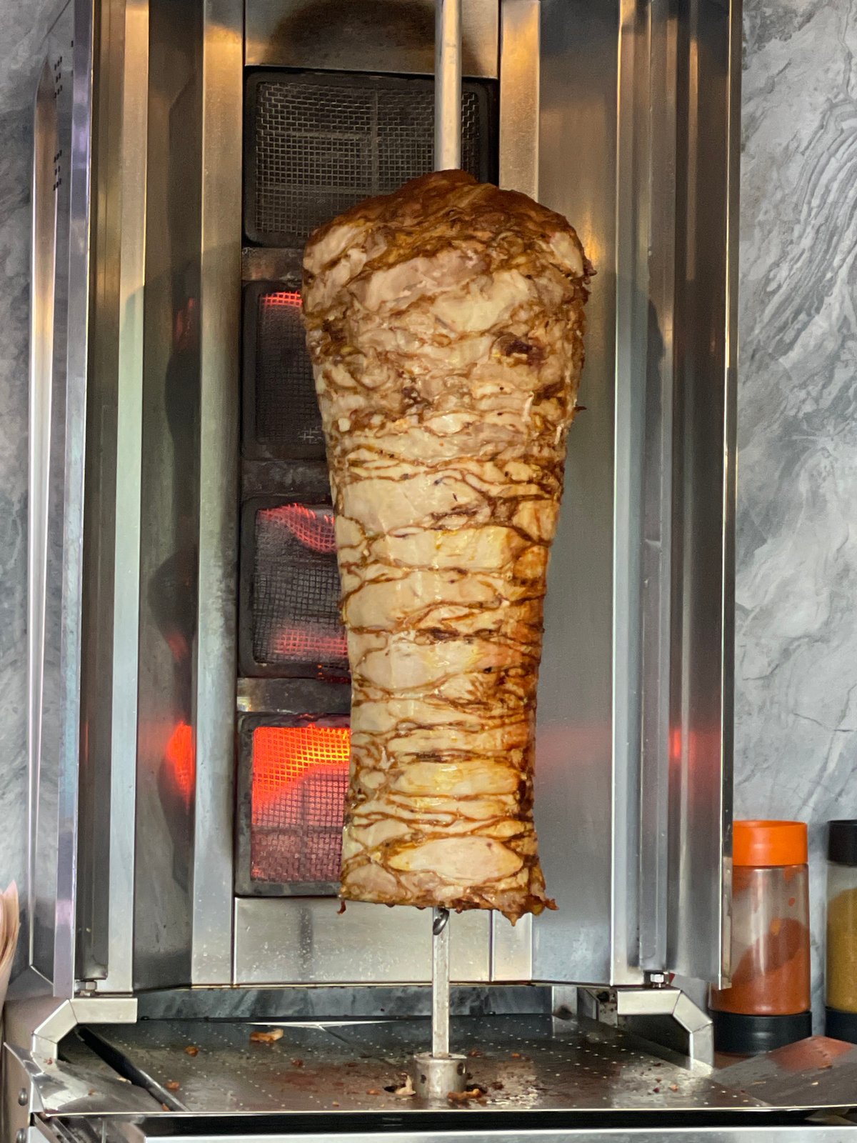 Food preparation and decorative statue observed in Sochi