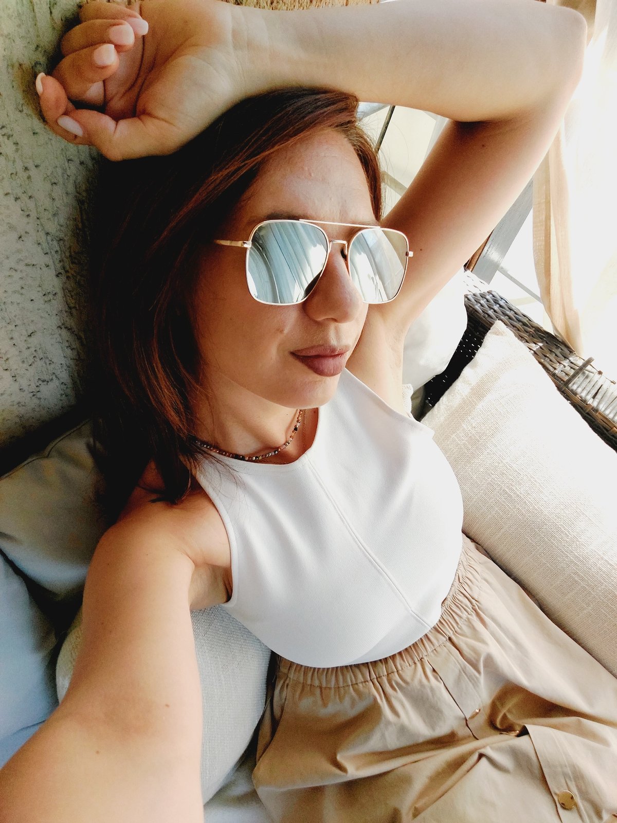 Lazy summer morning selfies and rooftop views in Sofia