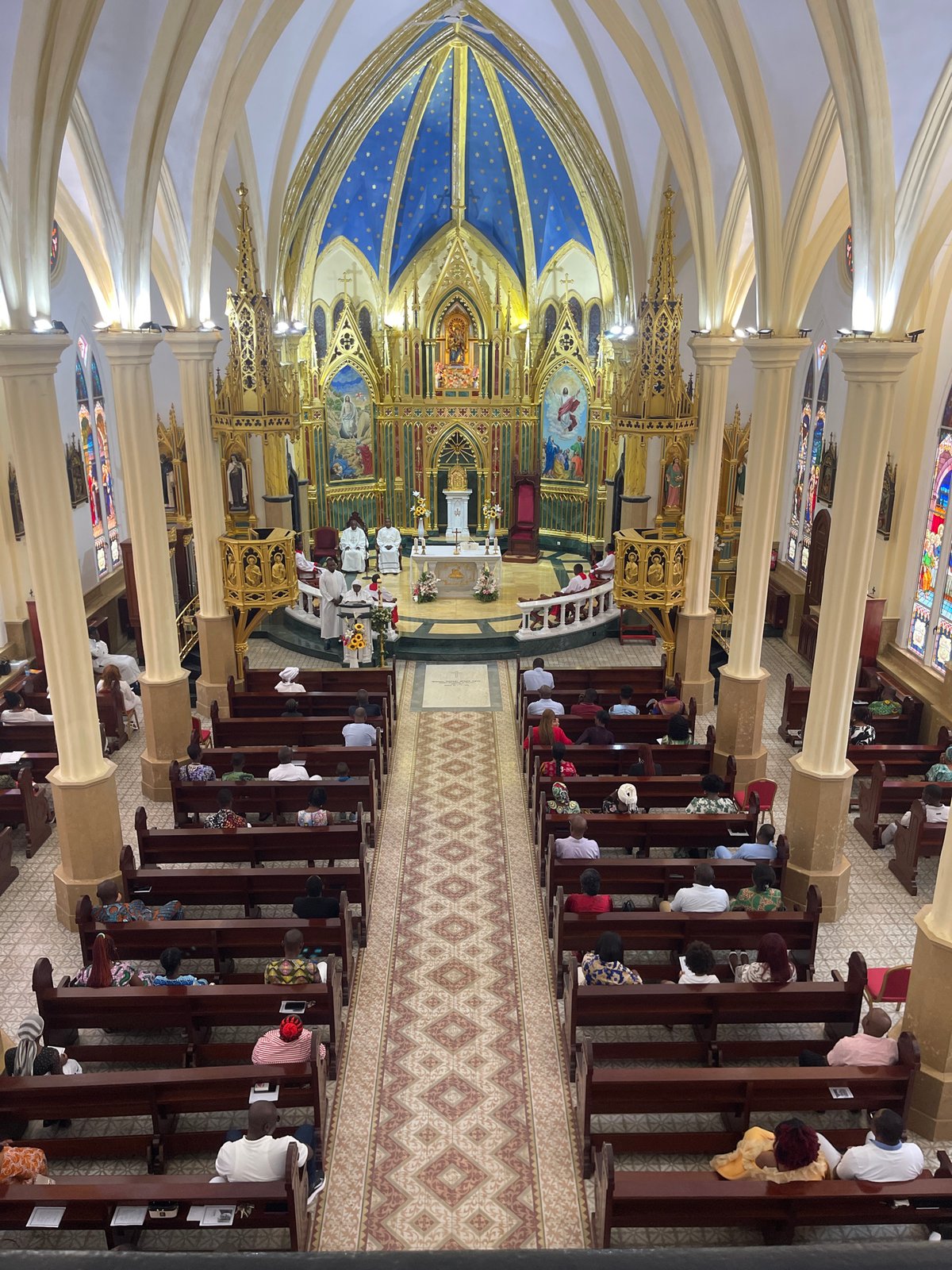 Morning service documented at Malabo Cathedral, Equatorial Guinea