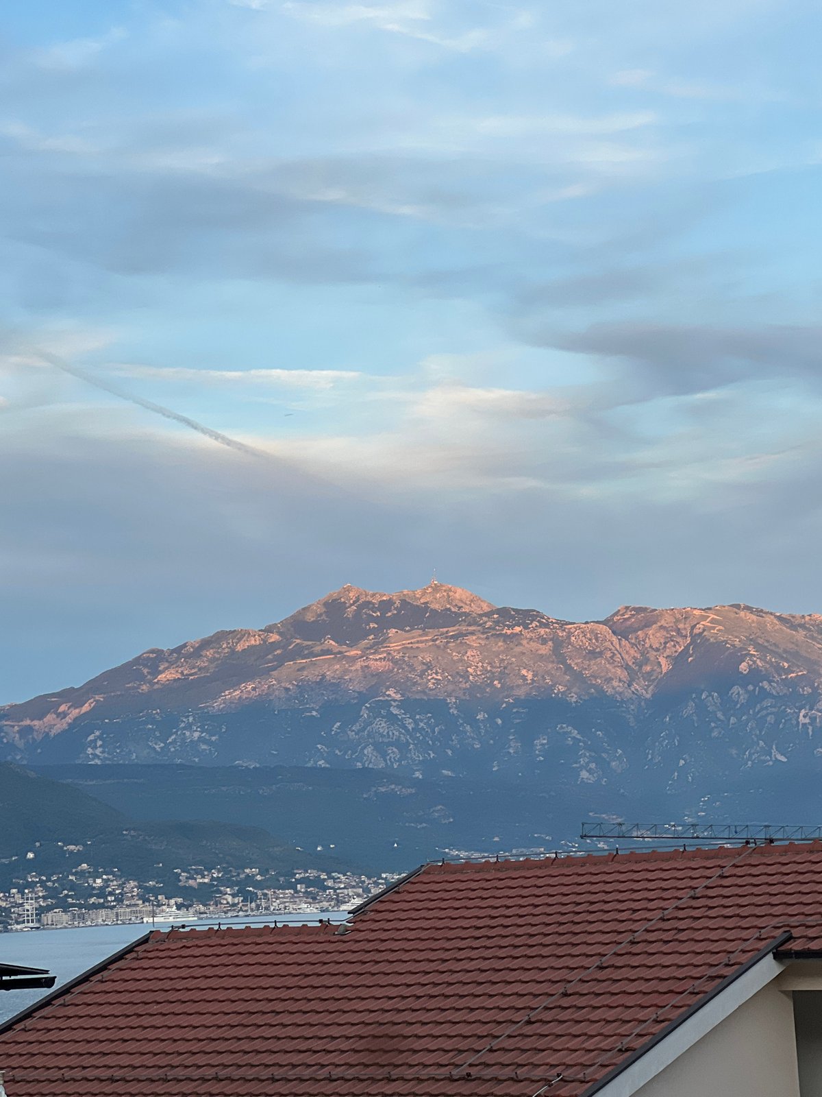 Evening rooftop views and quiet moments in Baošići, Montenegro