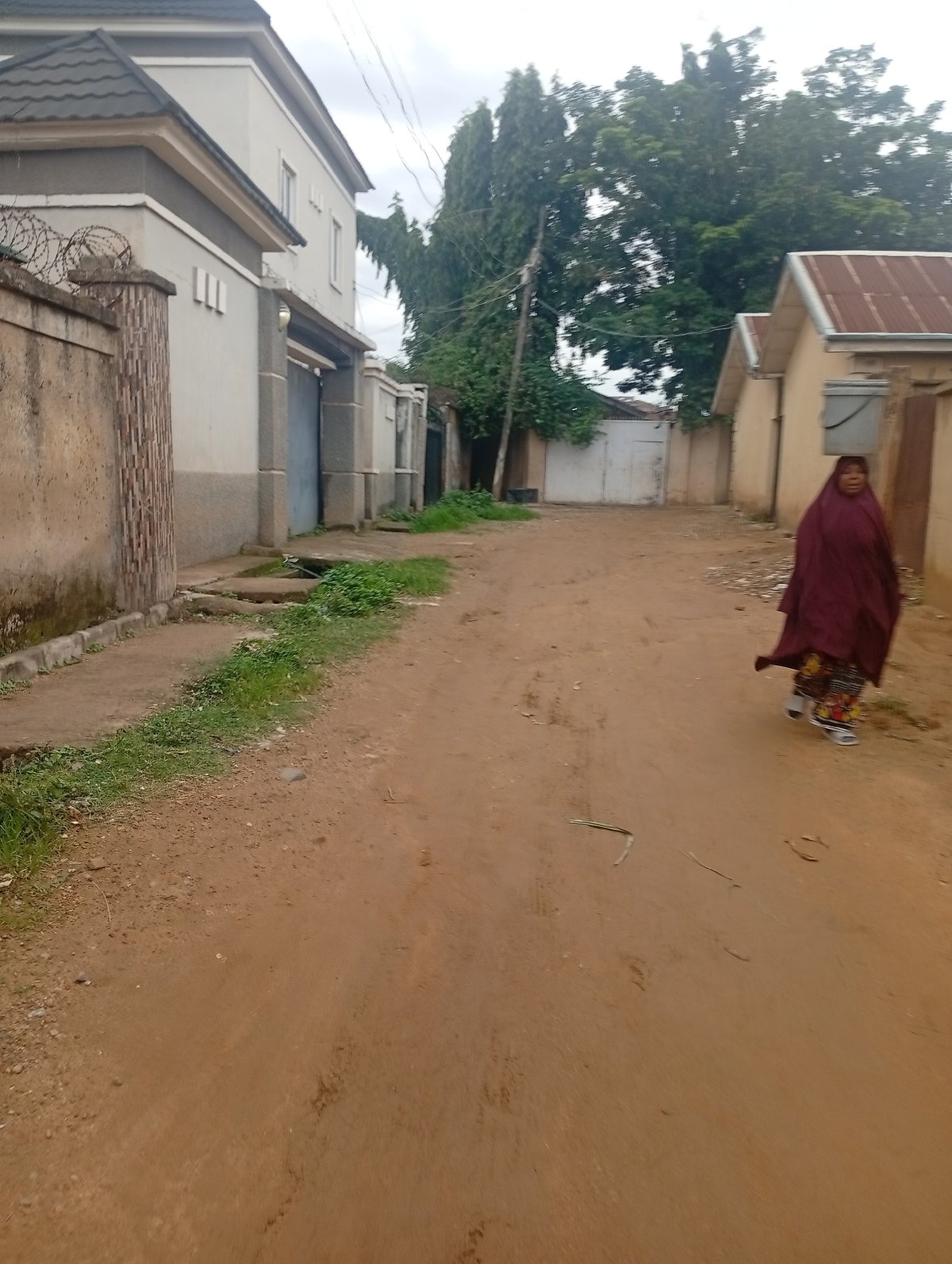 Daily street life in Rafin Par Nigeria residential area