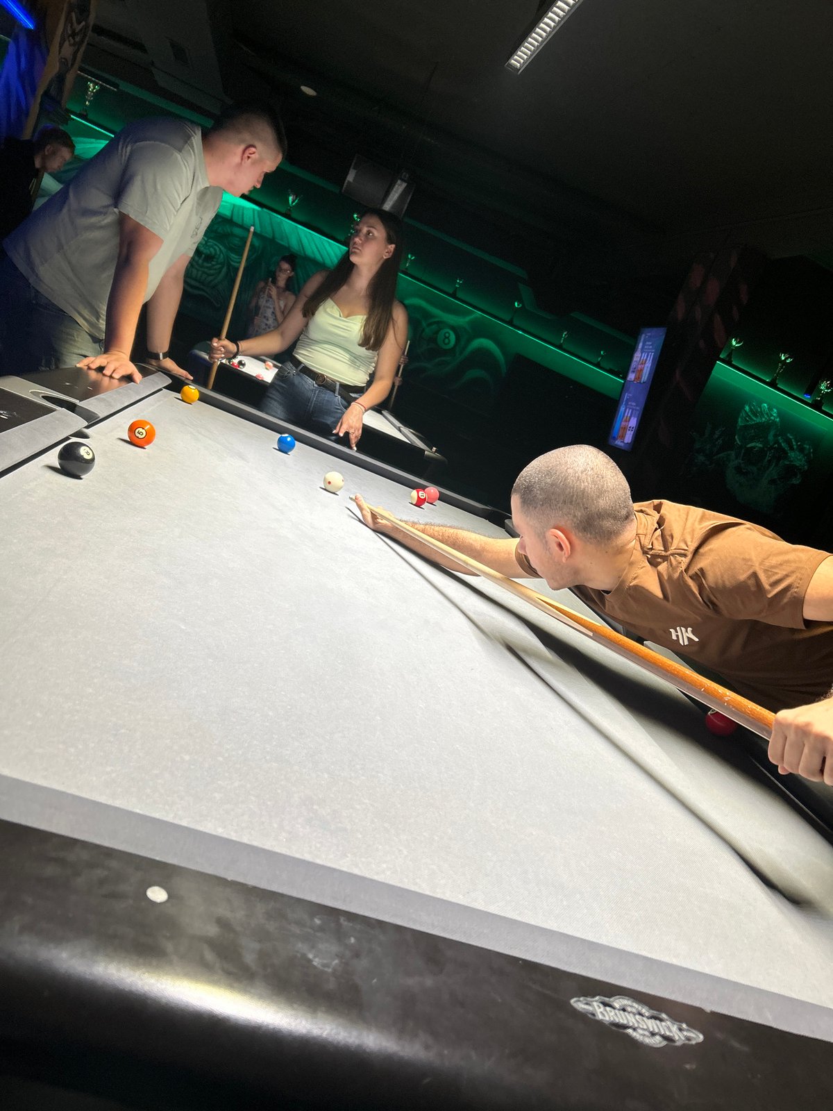 Evening pool games documented at Sofia billiards halls