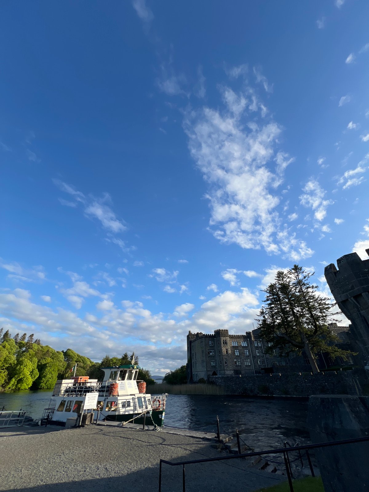 Clear skies observed over historic Cong Castle, Ireland