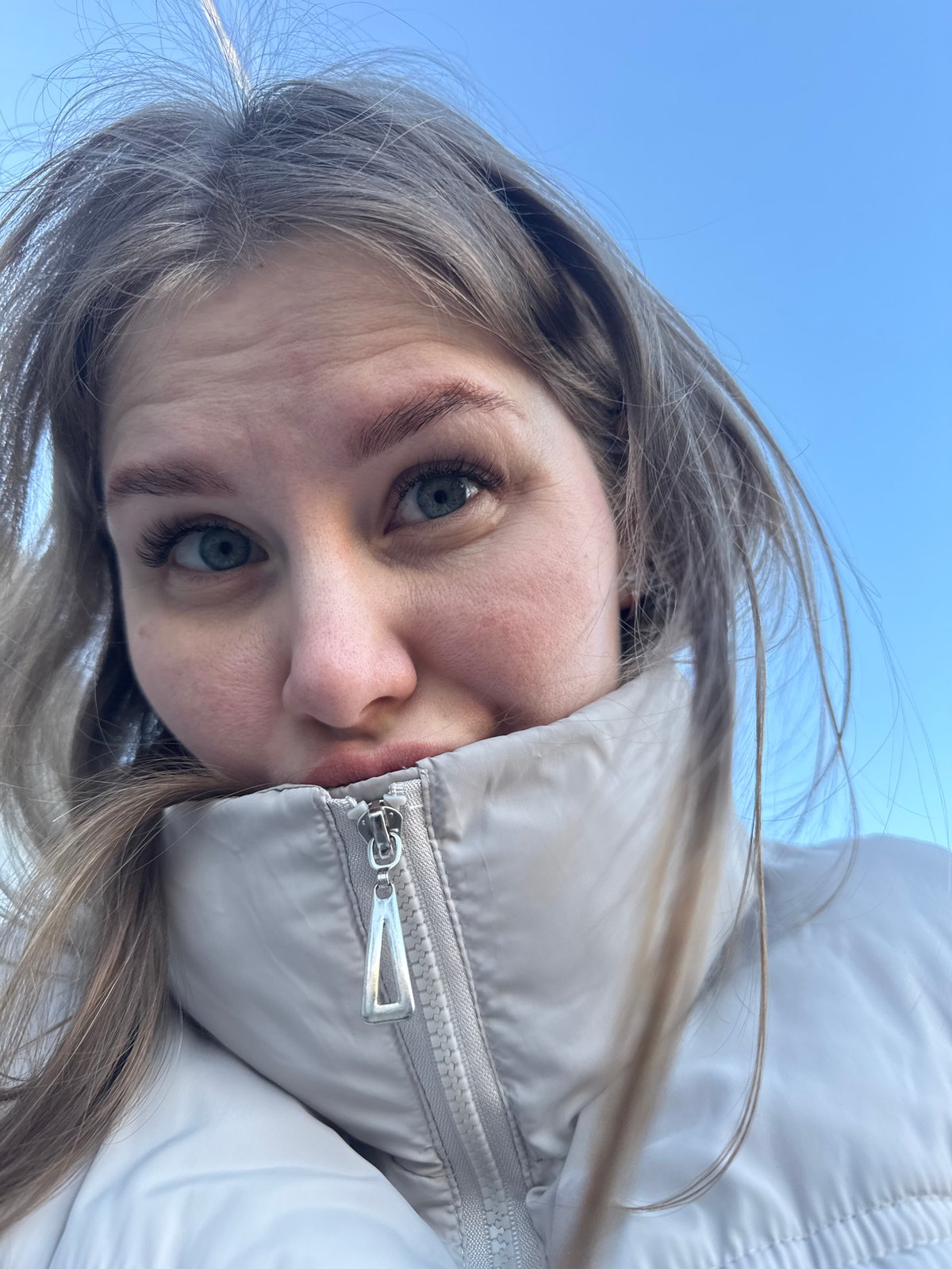 Early morning selfies captured in Горный, Russia