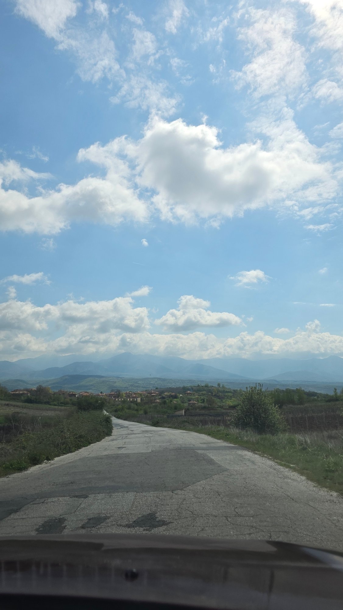 Rural road journey documented in Harsovo, Bulgaria