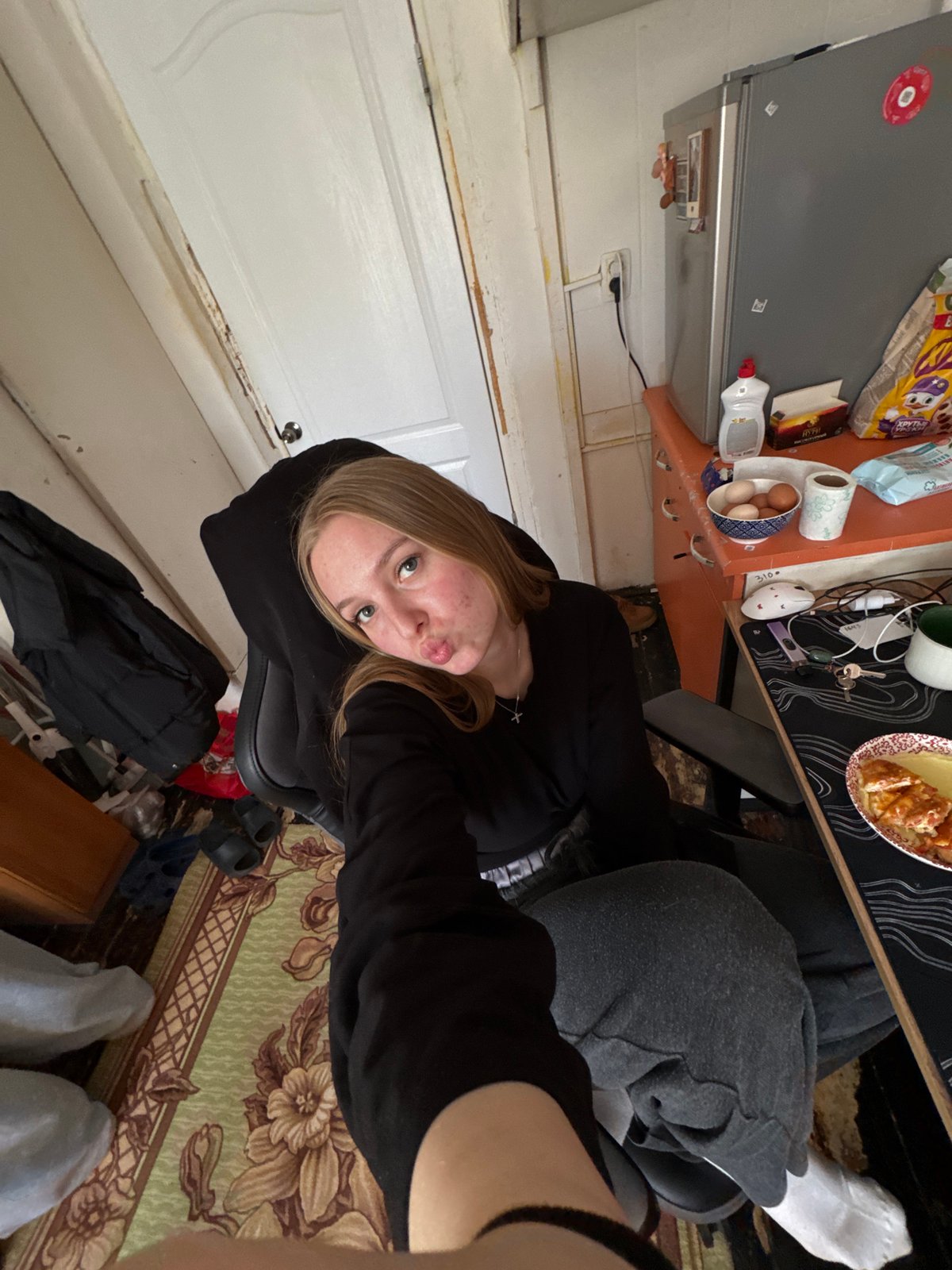 Home cooking session documented in Perm apartment