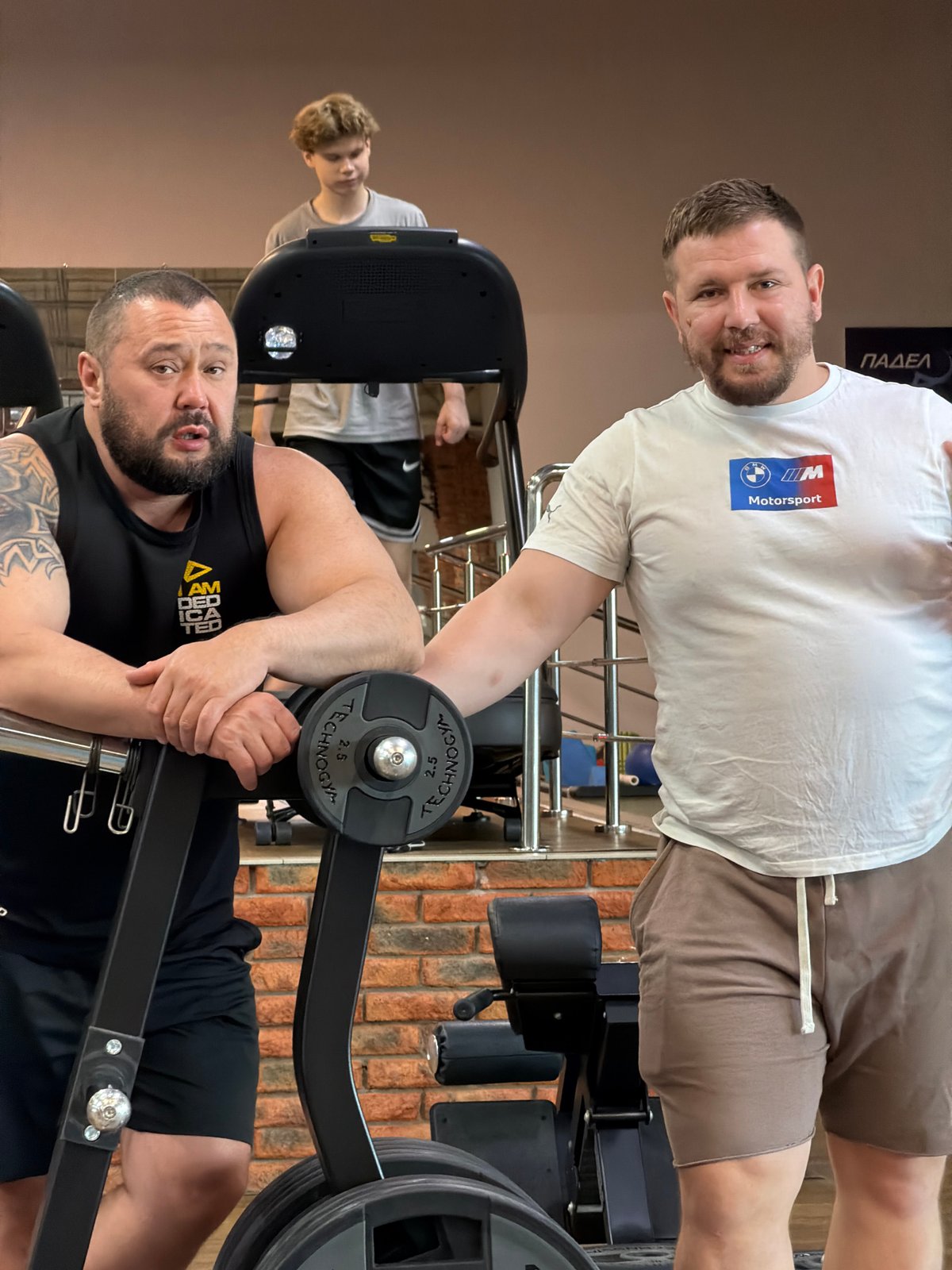 Early morning workout session documented at Chaikovsky gym