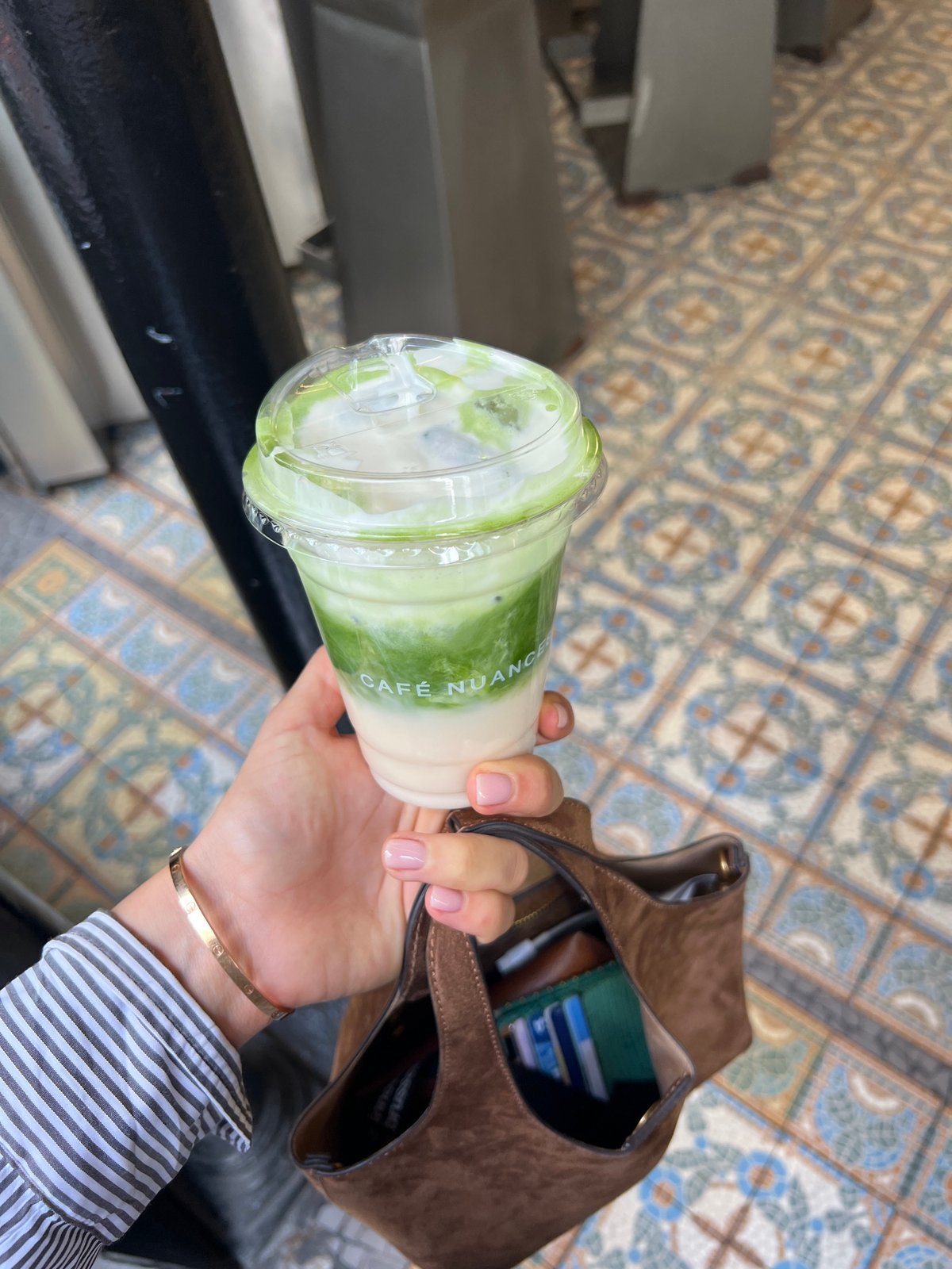 Morning coffee moment captured near Paris's Place Vendôme