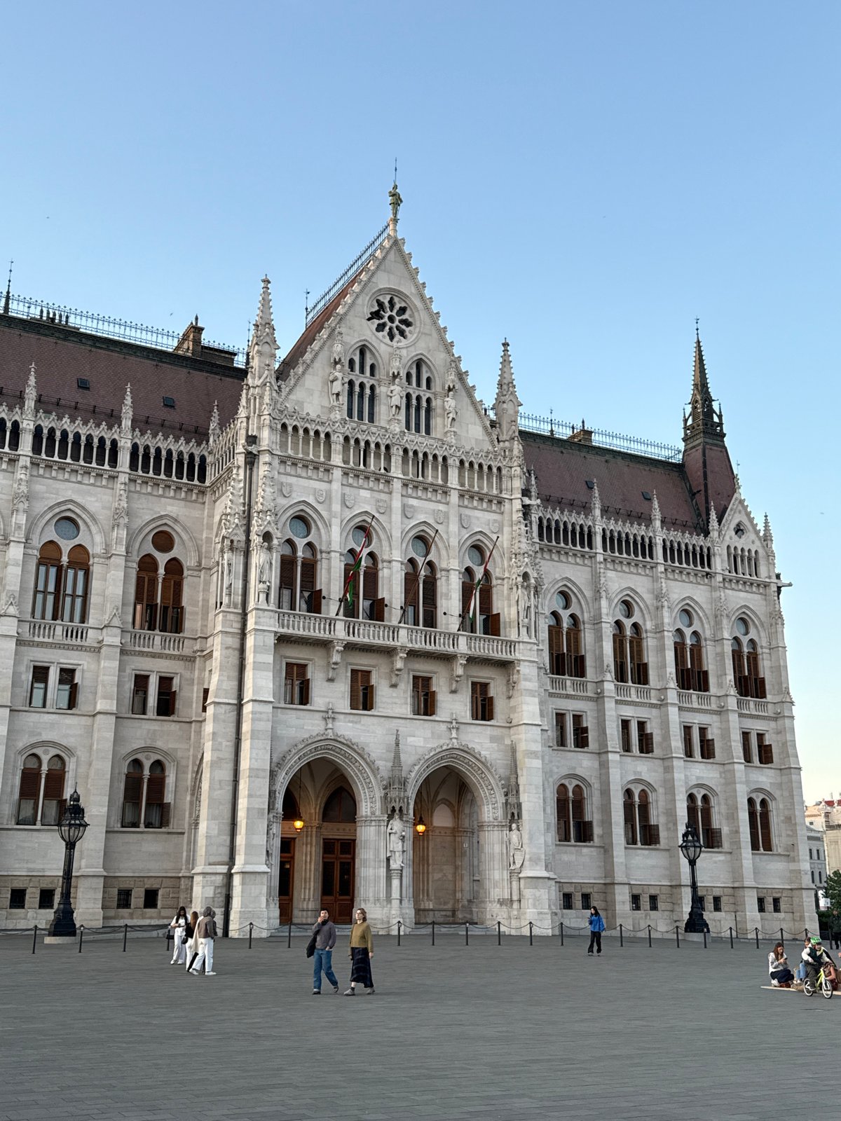 Evening documentation of Budapest Parliament Building and Danube landmarks