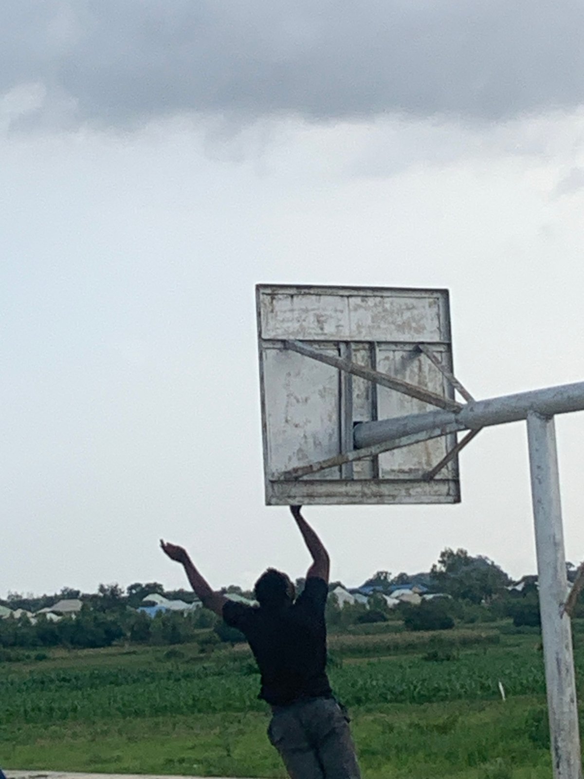 Pickup basketball and football in full swing in Gwafan