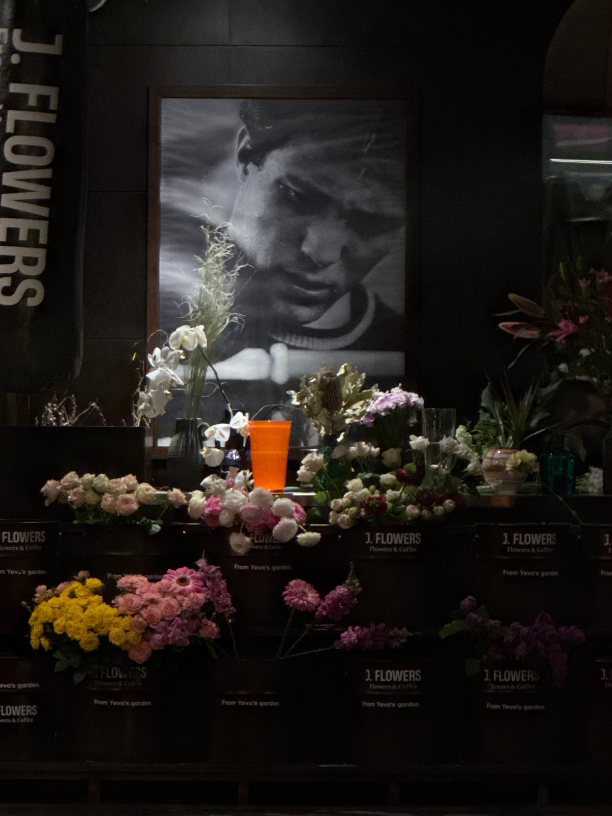 Yerevan residents document rainy afternoon at flower shop, restaurant