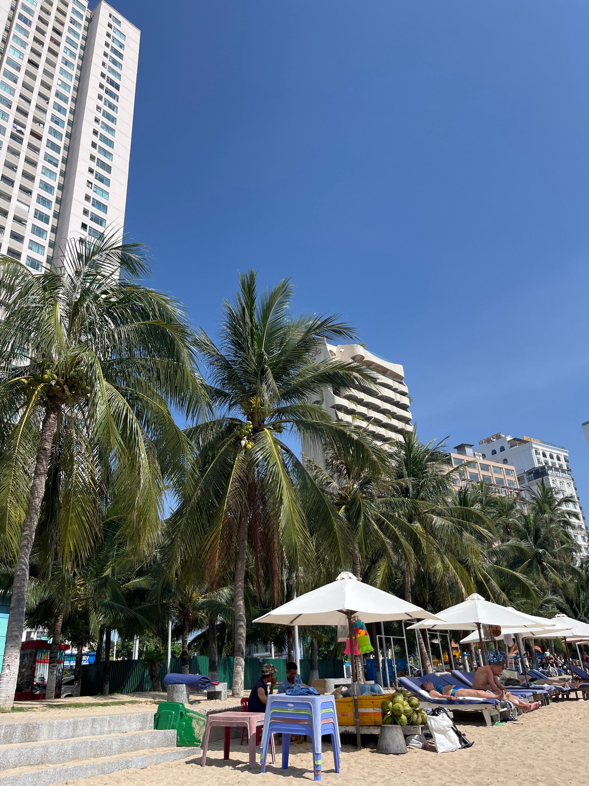 Beach day documented in Bac Nha Trang Ward, Vietnam
