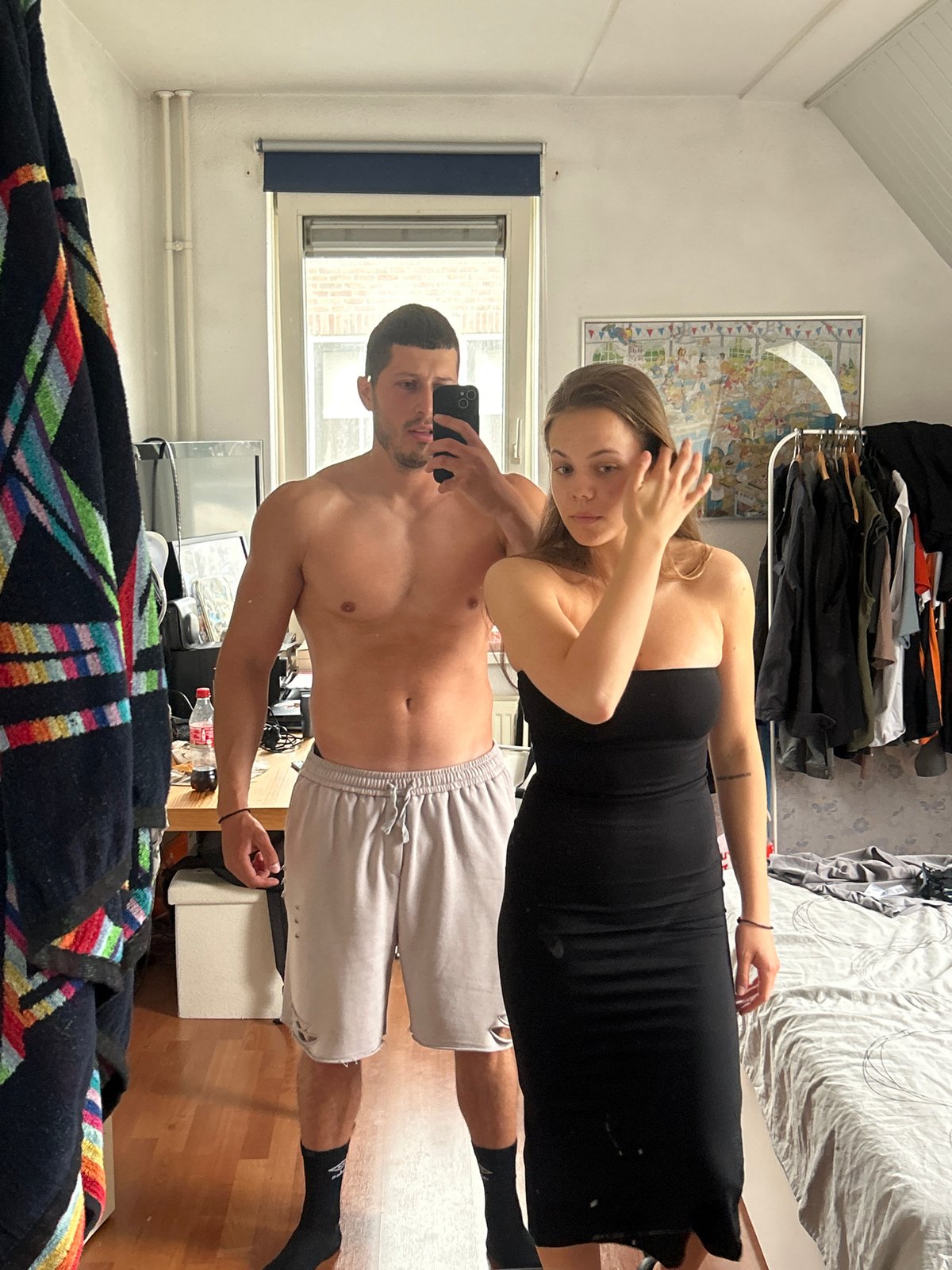 Couple Takes Bedroom Selfie in Uithuizermeeden