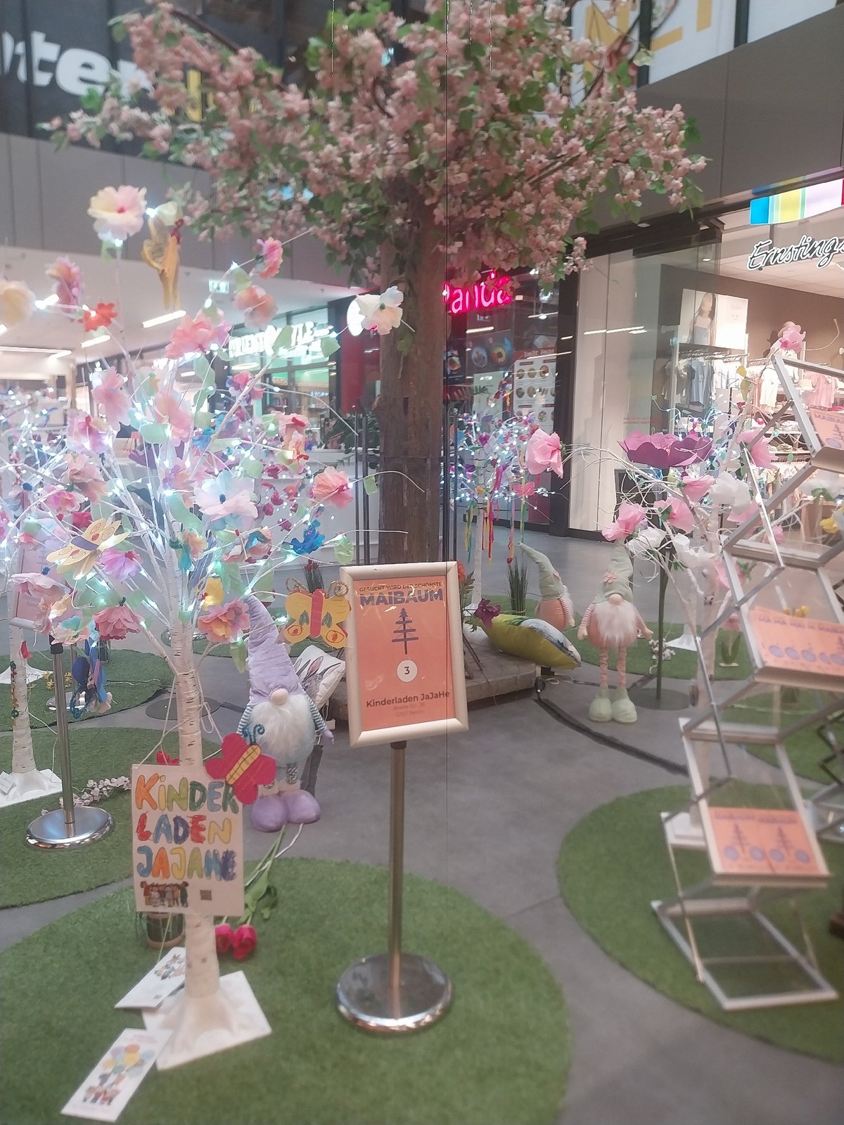 Berlin scenes: decorated mall and sandy playground documented
