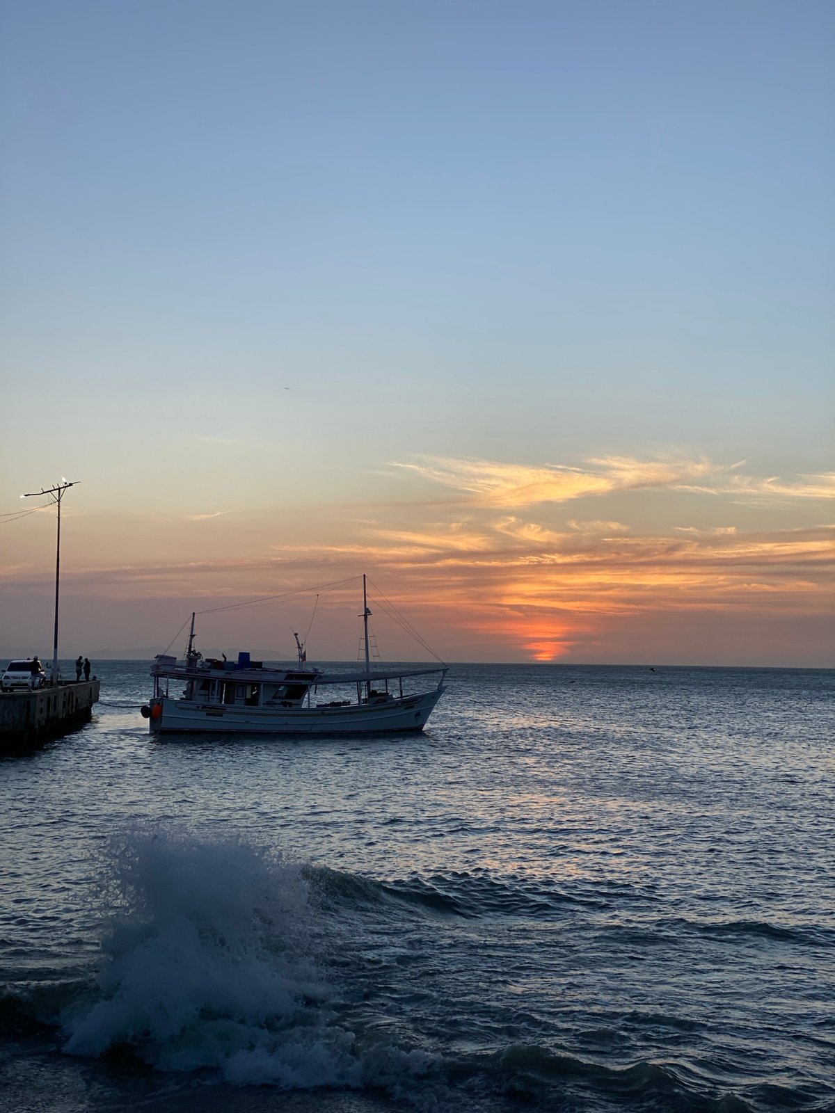 Evening beach activities captured at Juan Griego, Venezuela