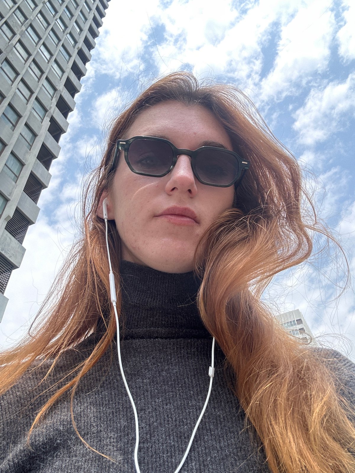 Red-haired person photographed in Huangdao District, China
