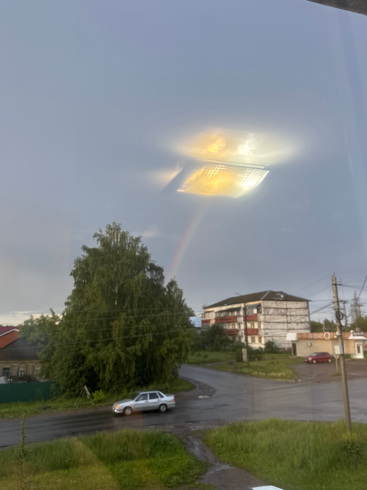 Rainbow spotted over Mozhga, Russia captured by local witness